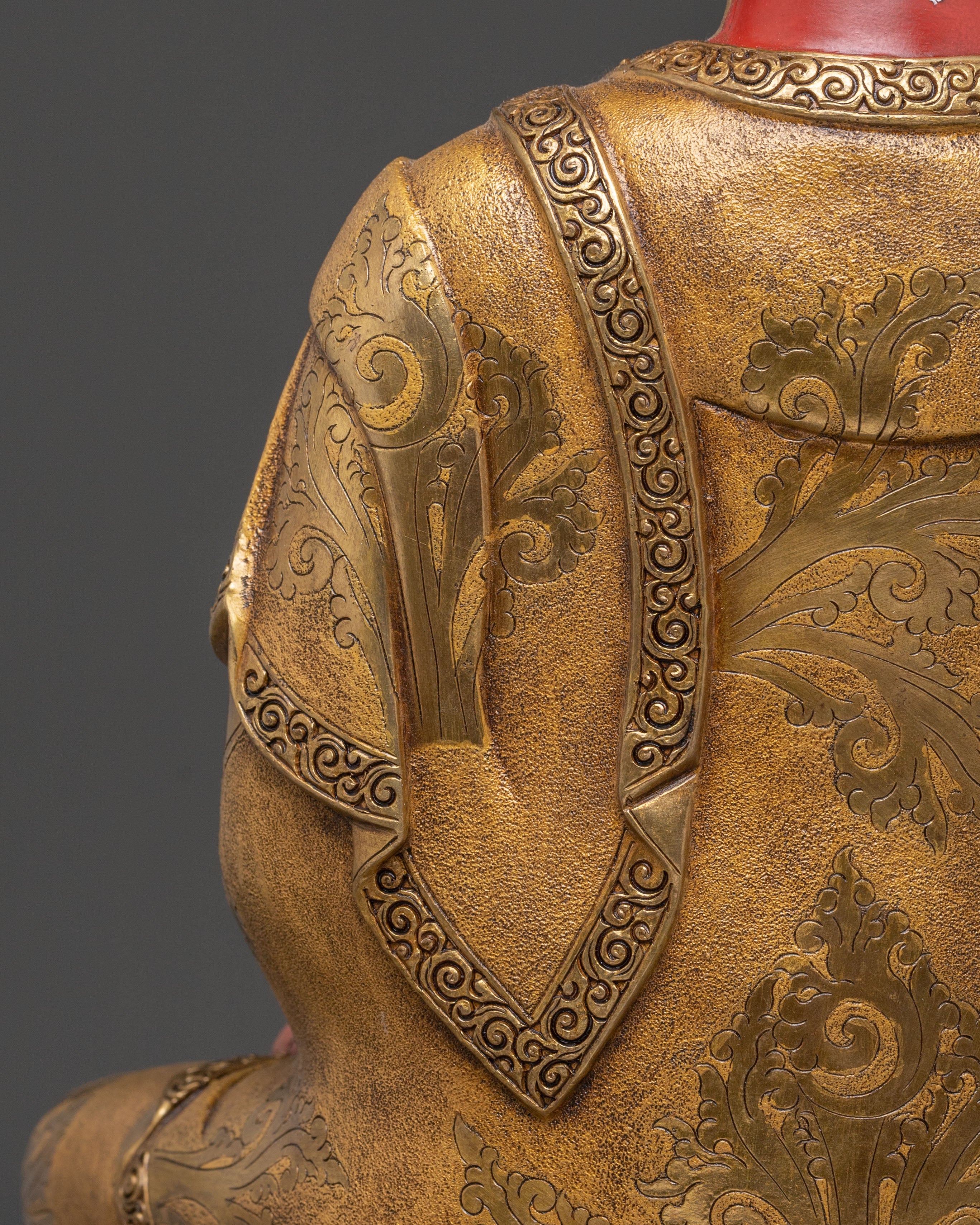 Amitabha Buddha 24K Gold Gilded Spiritual Statue