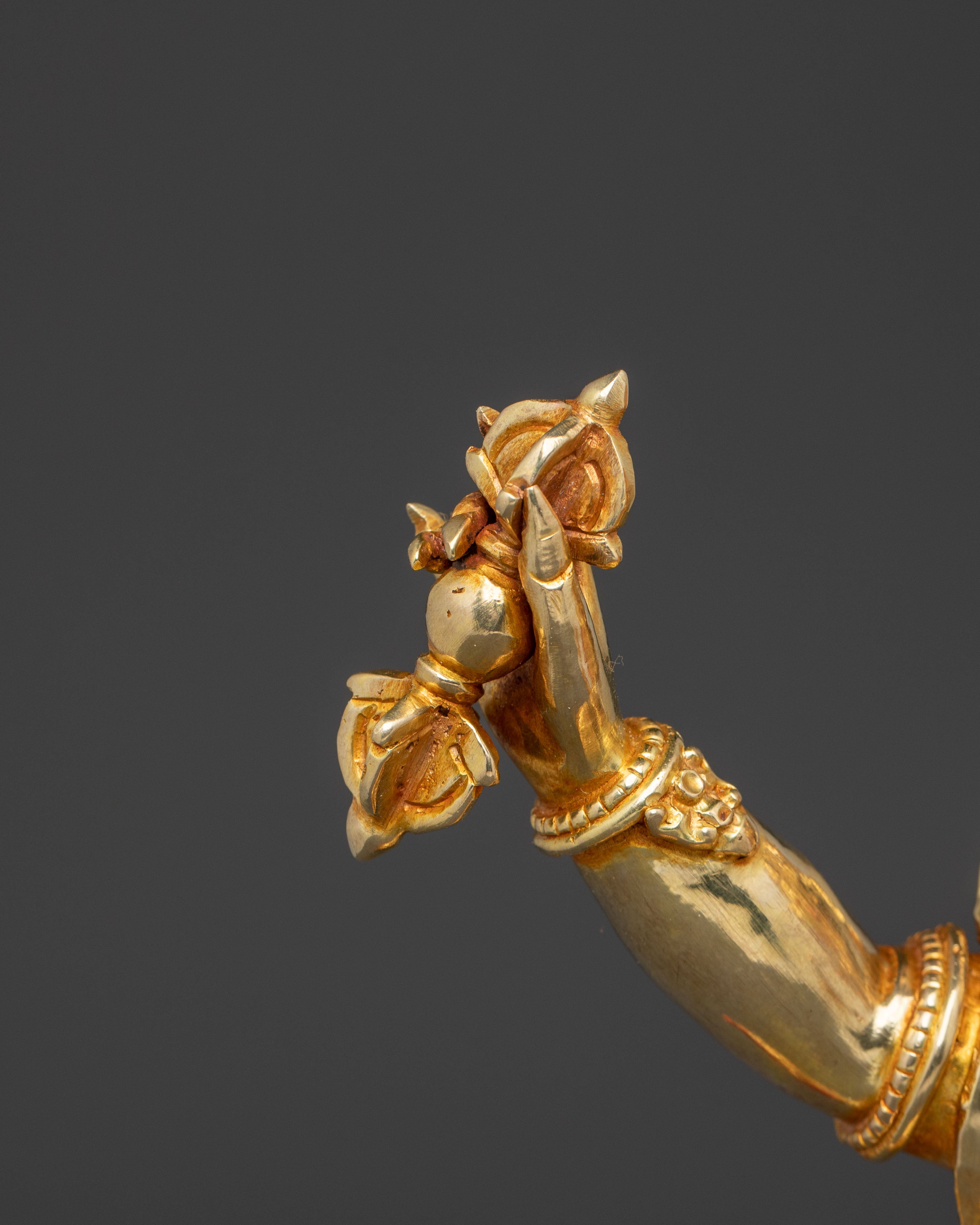 Golden Statue of Vajrapani | Protector of Wisdom