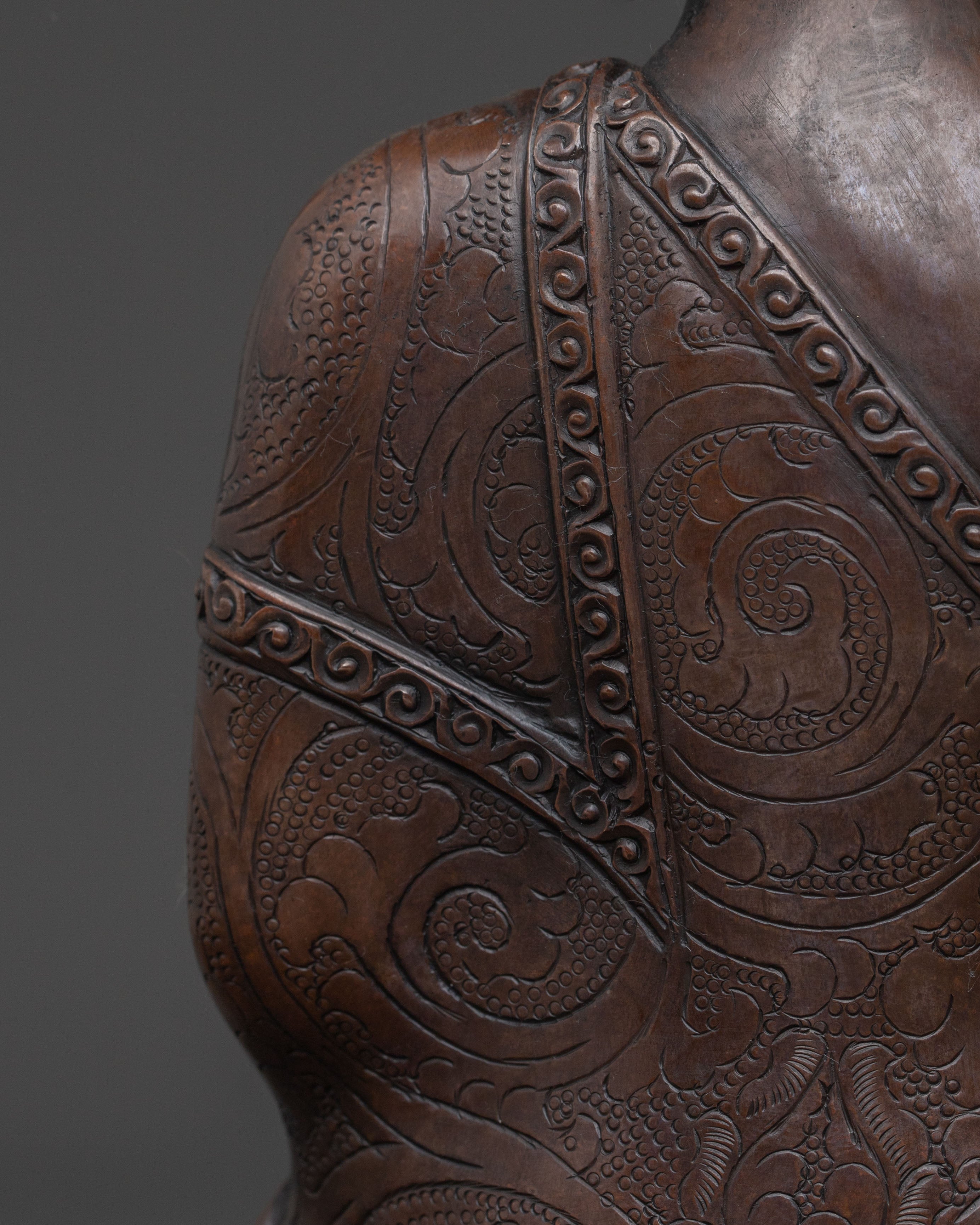 Vairocana Oxidized Copper Statue | Symbol of Wisdom and Purity