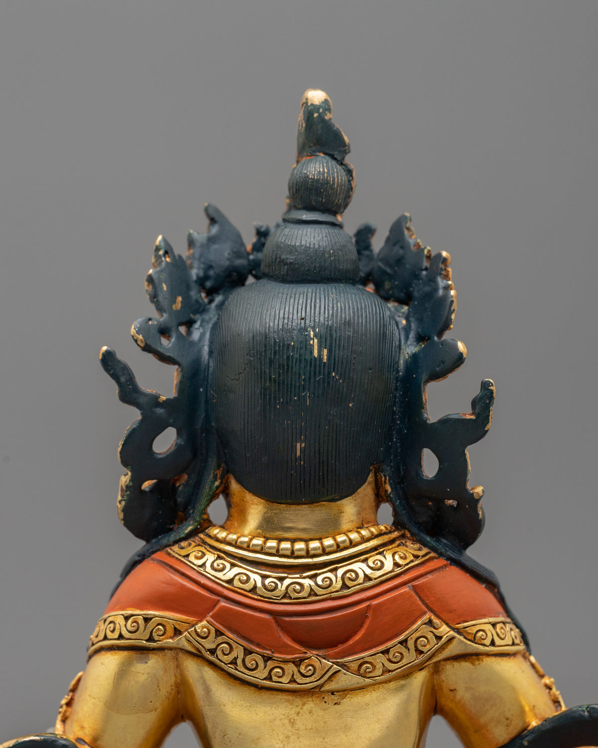 Dzambhala 24K Gold Plated Sculpture | Tibetan Figurine