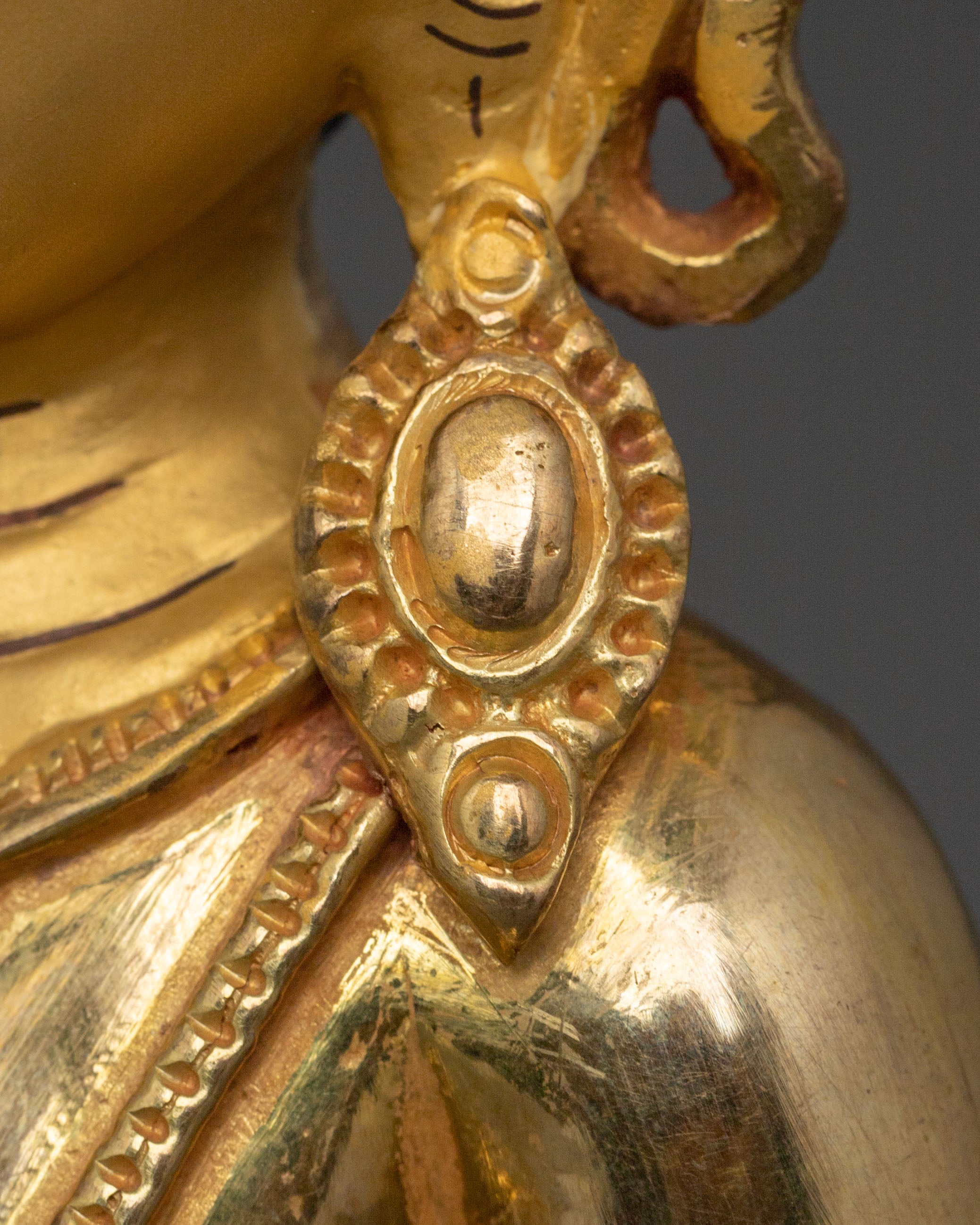 Vairocana Sacred Figurine | 24K Gold Gilded