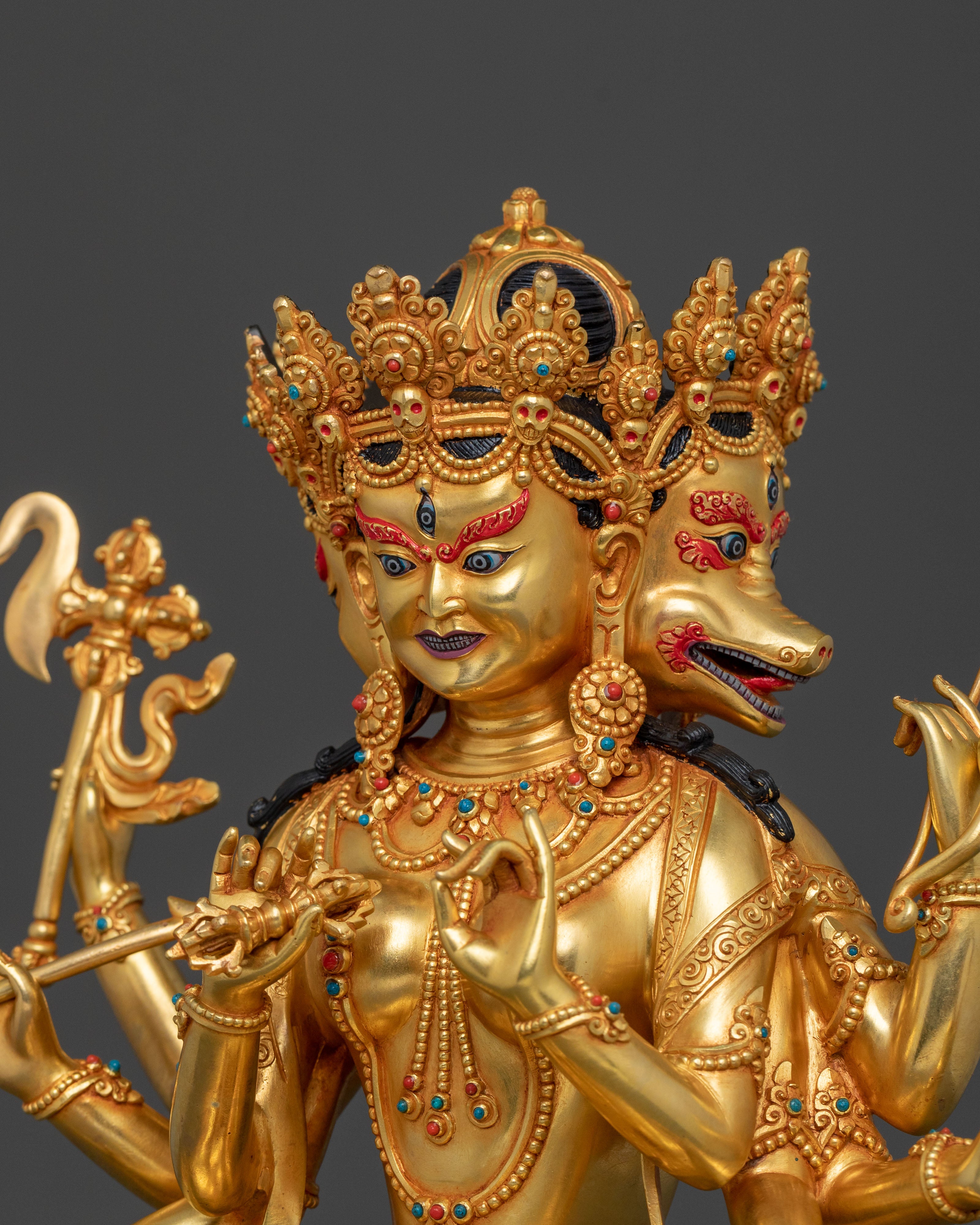 Marici Sacred Goddess Statue | Tibetan Buddhist Figurine