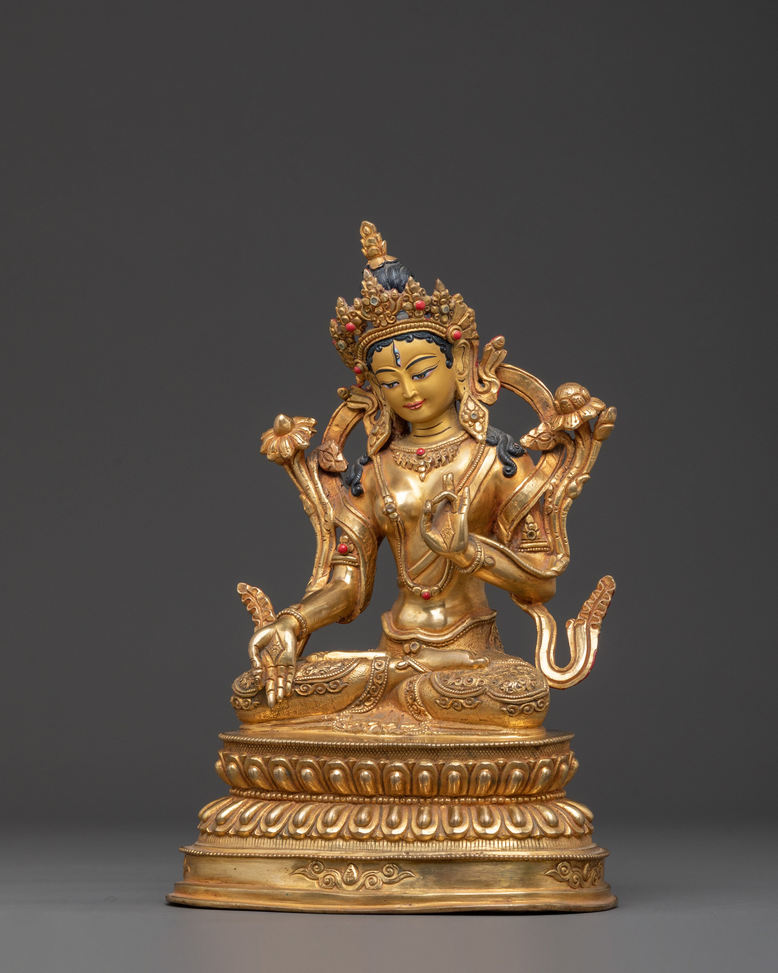 White Tara Protector Statue | Buddhist Alter Decor