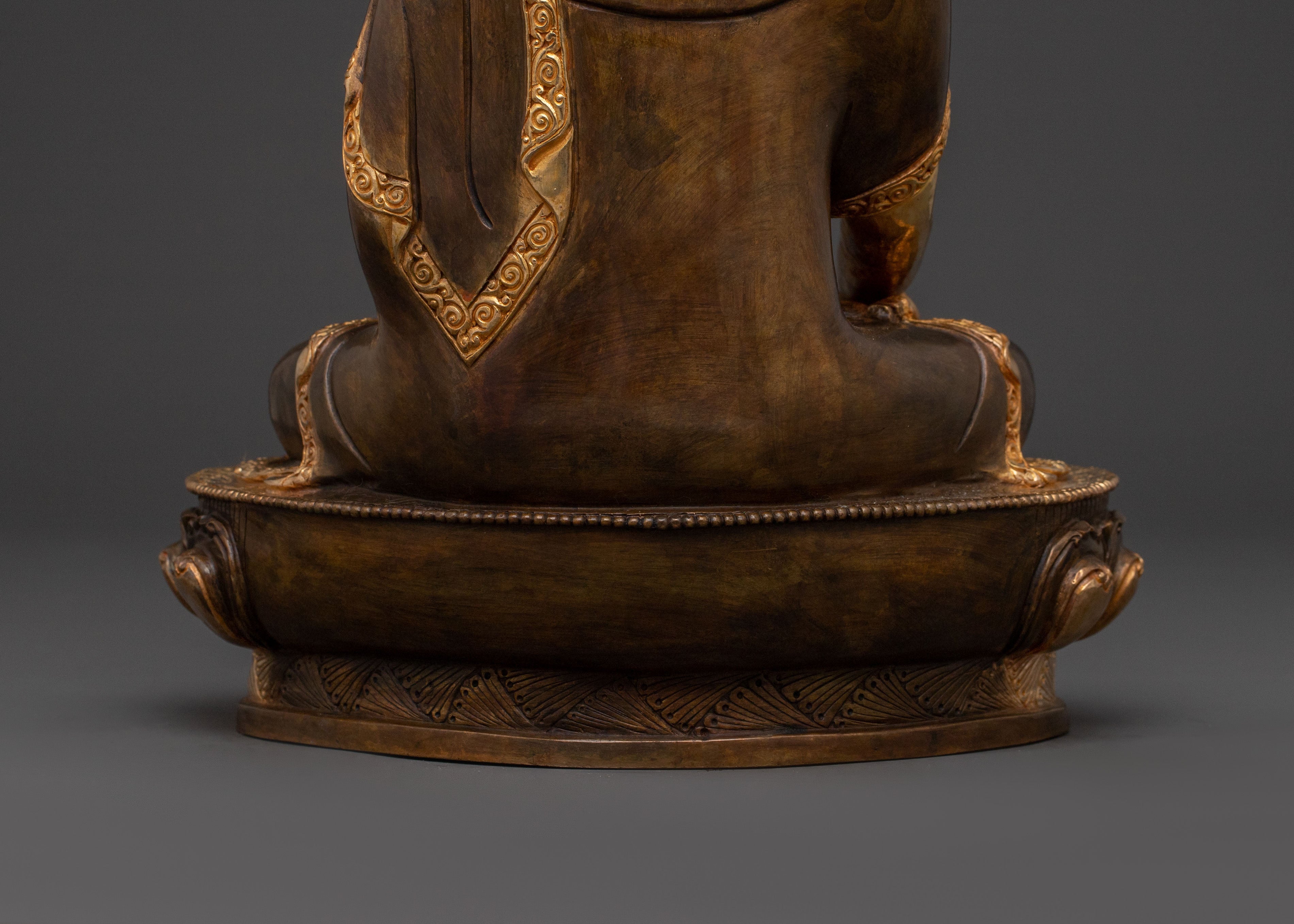 Shakyamuni Buddha Sacred Teaching Statue – 24K Gold Gilded
