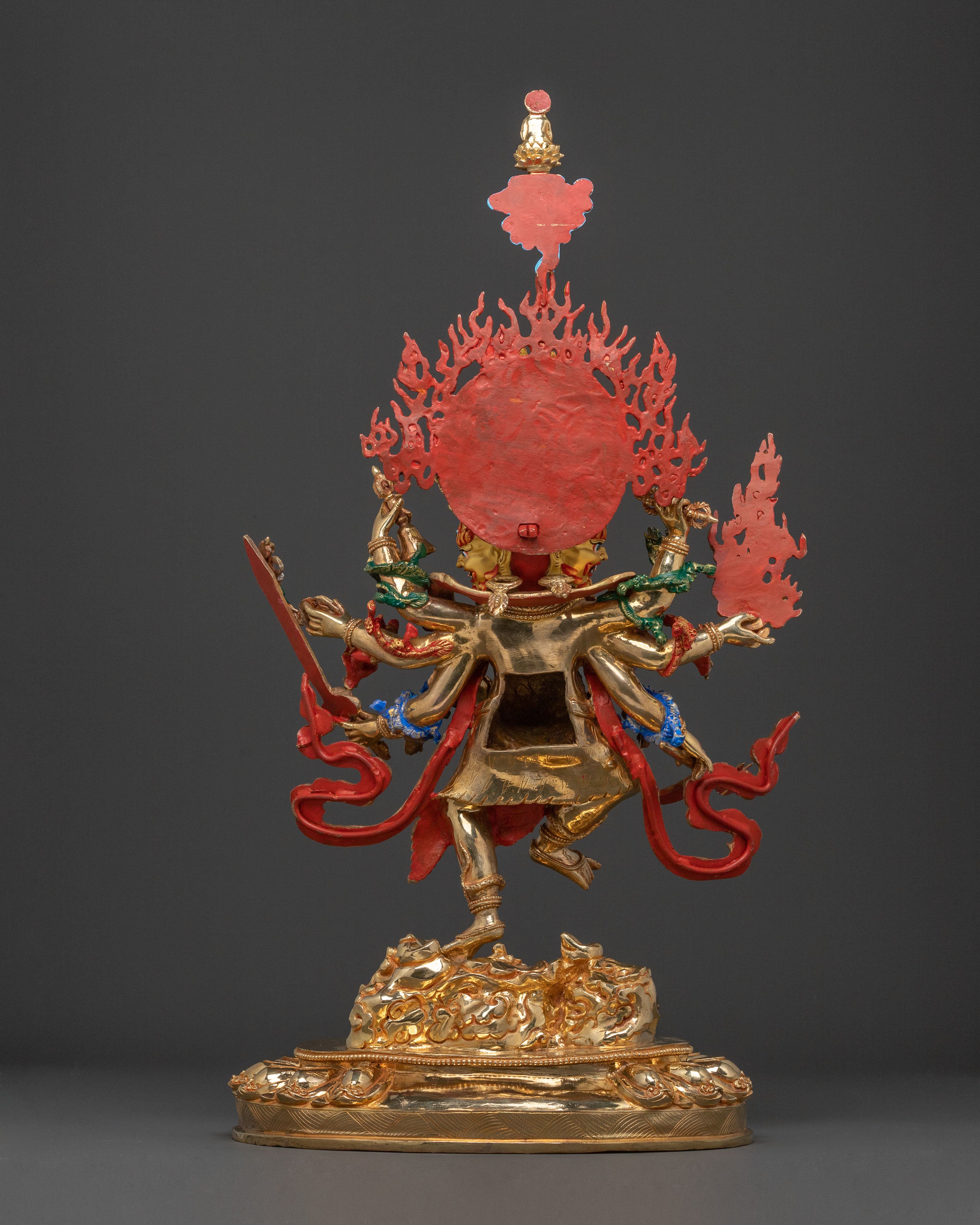Ucchusma Protection Figure - Gilded Copper Statue