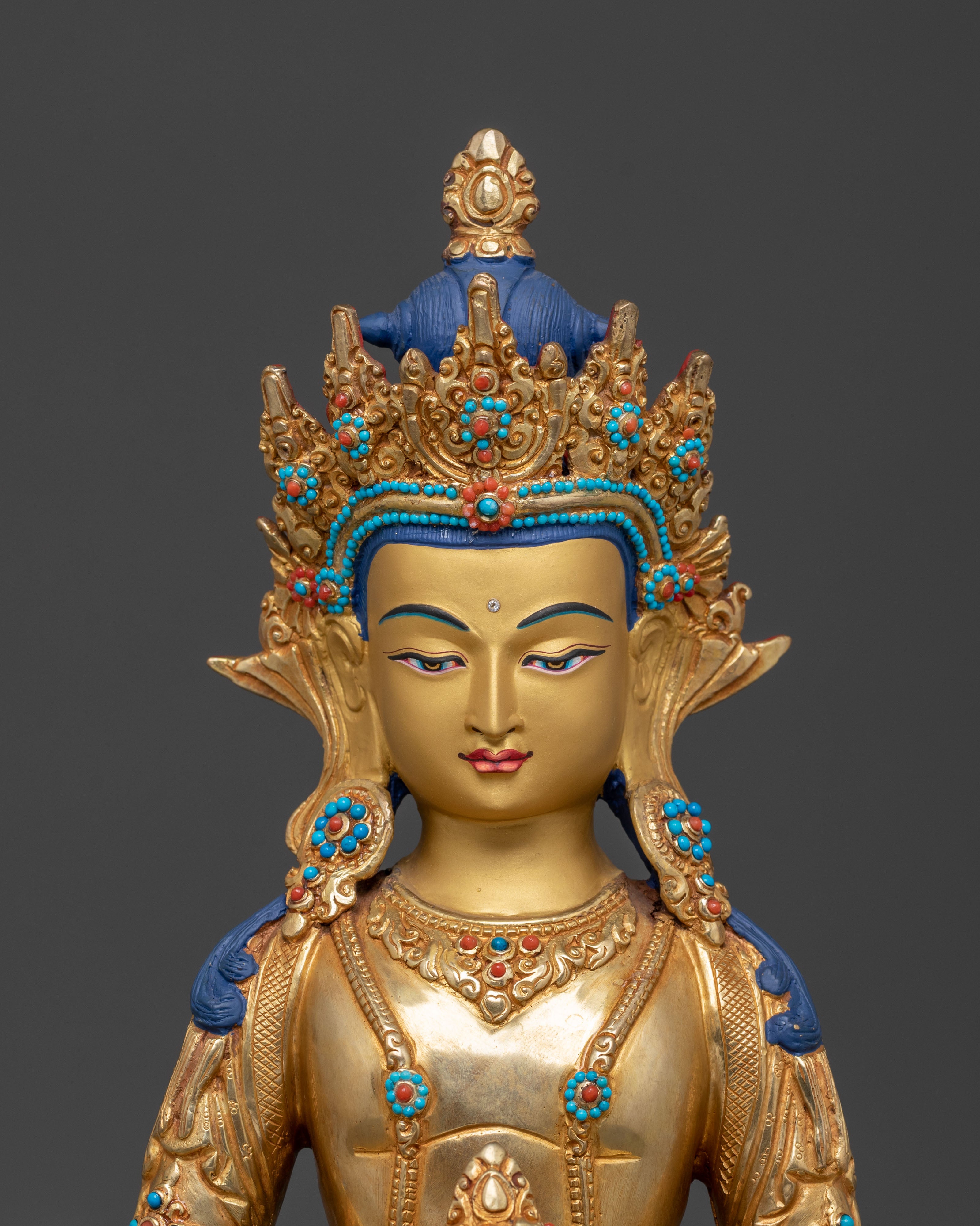 Amitayus Immortal Wisdom Statue | Spiritual Altar Decor