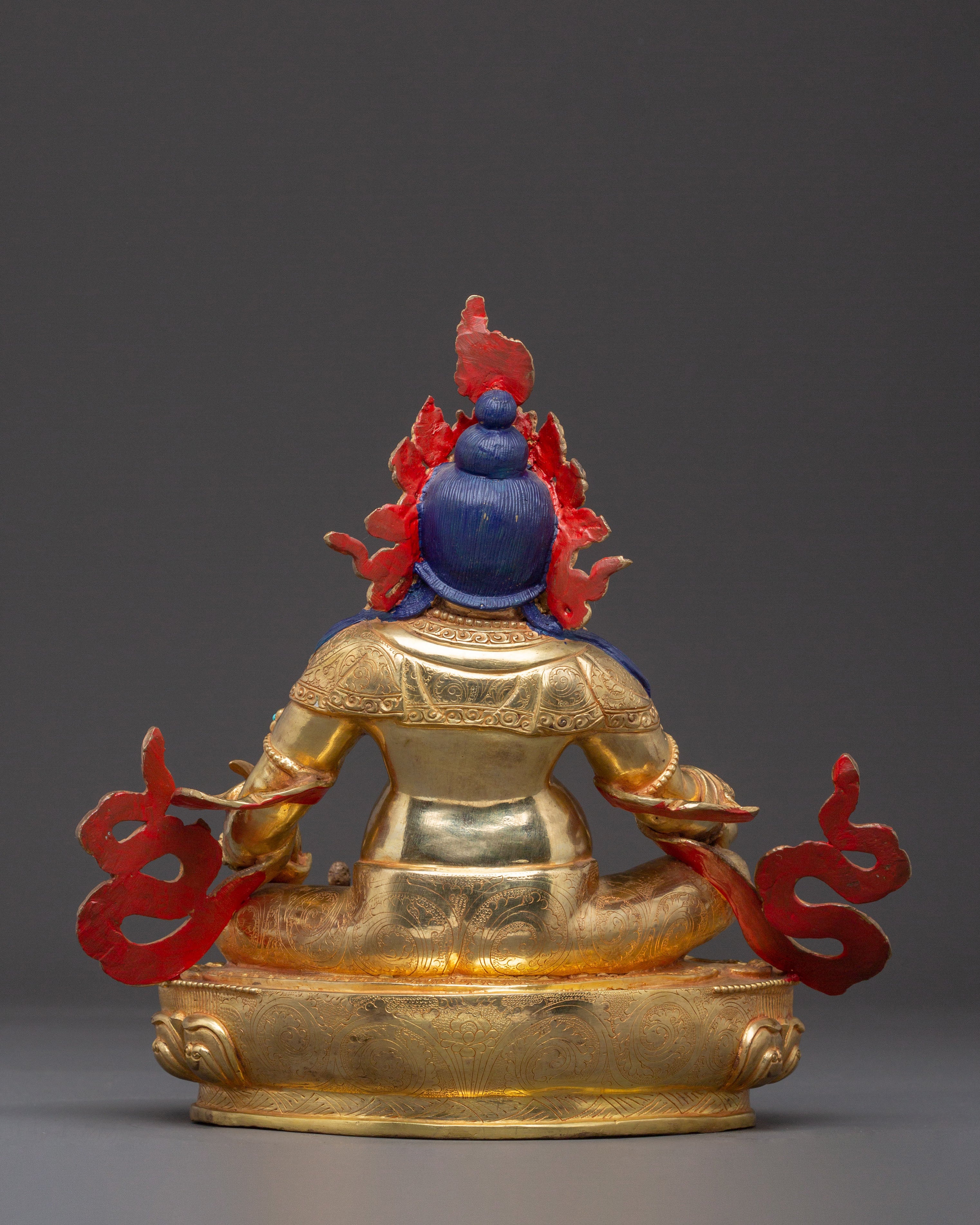 Dzambhala Wealth Prosperity Statue – Hand-Gilded Copper