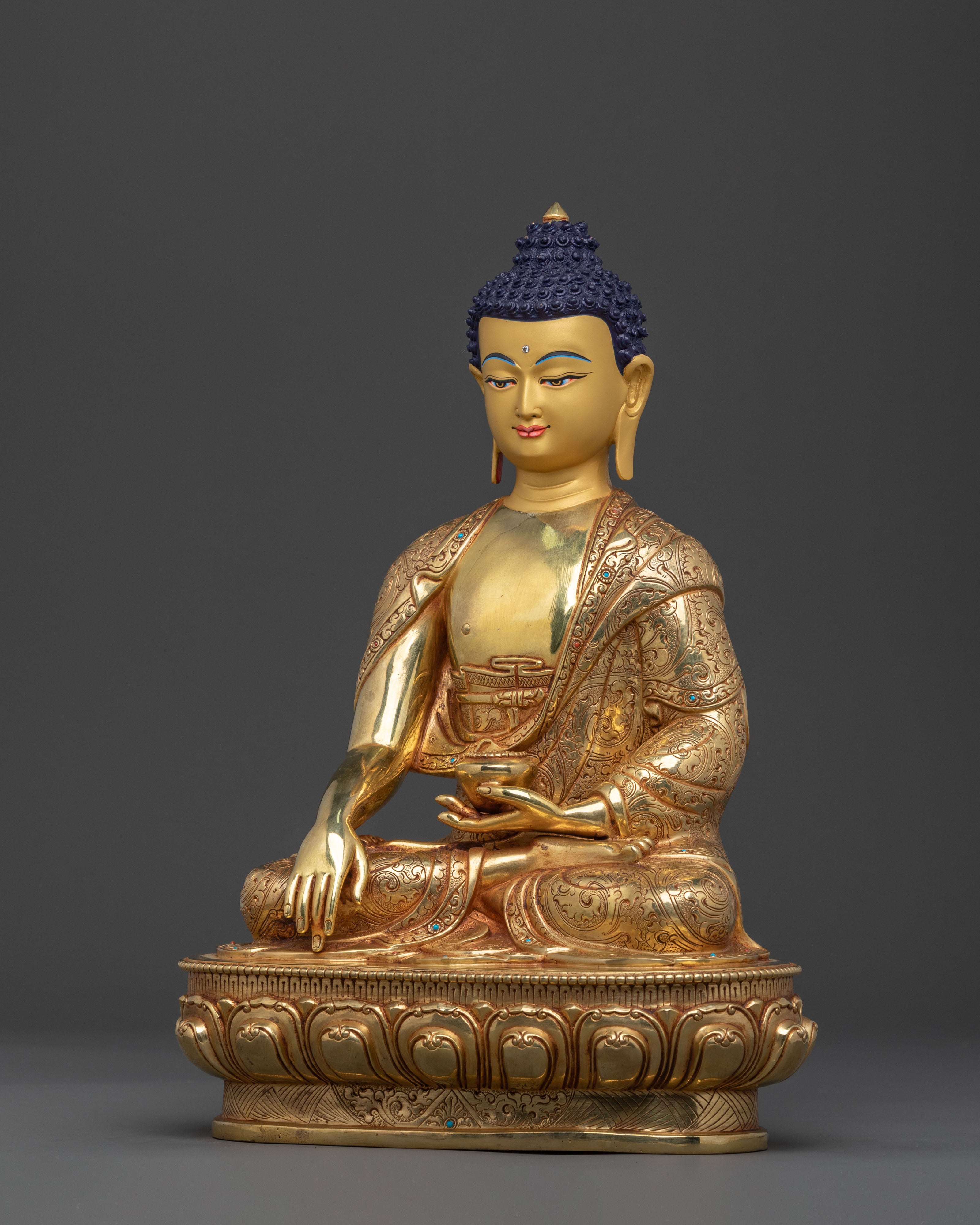 Shakyamuni Buddha Lotus Meditation Statue