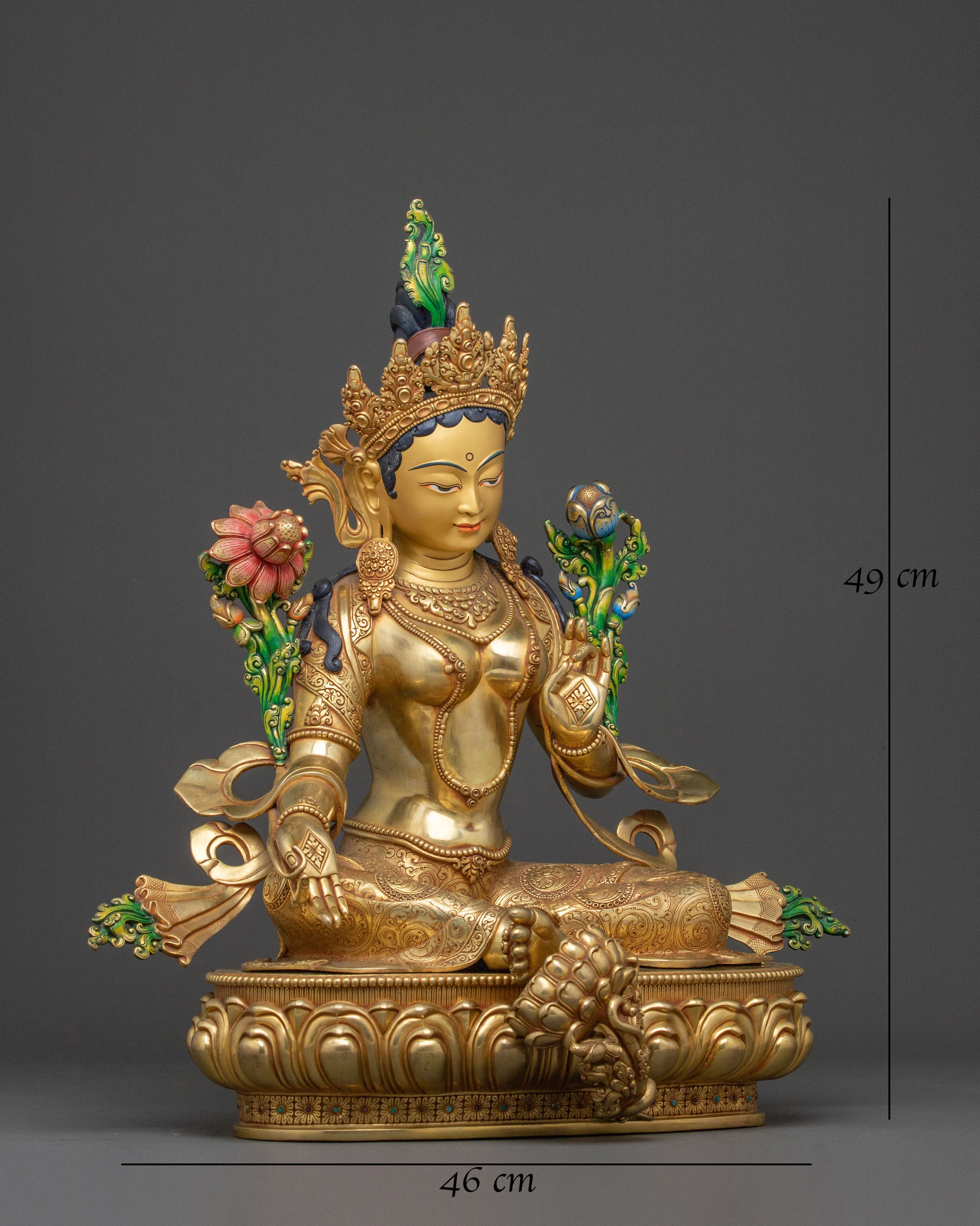 Mother Green Tara Statue | Savior from Suffering