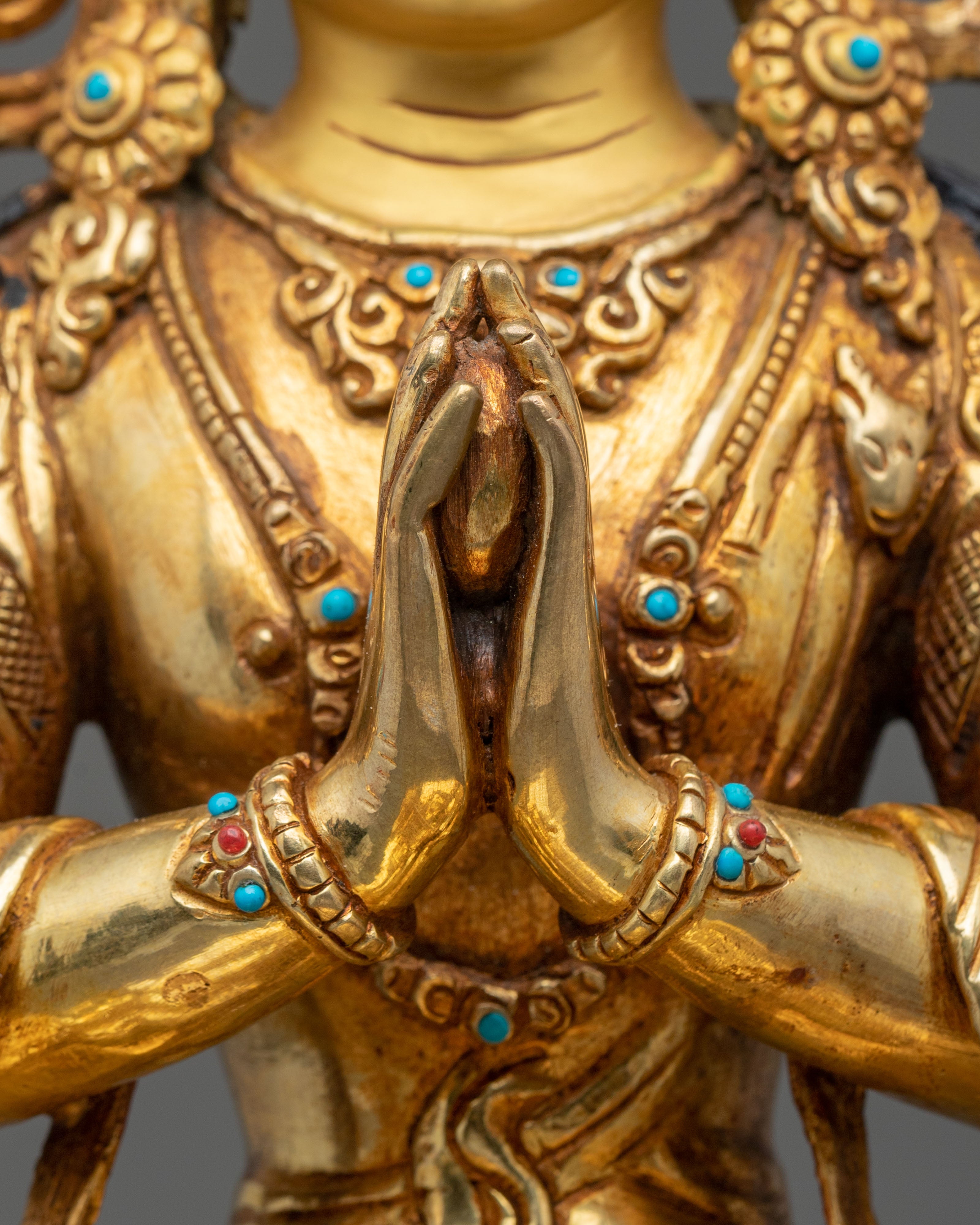 Handmade Chenrezig Sculpture | Home Decor