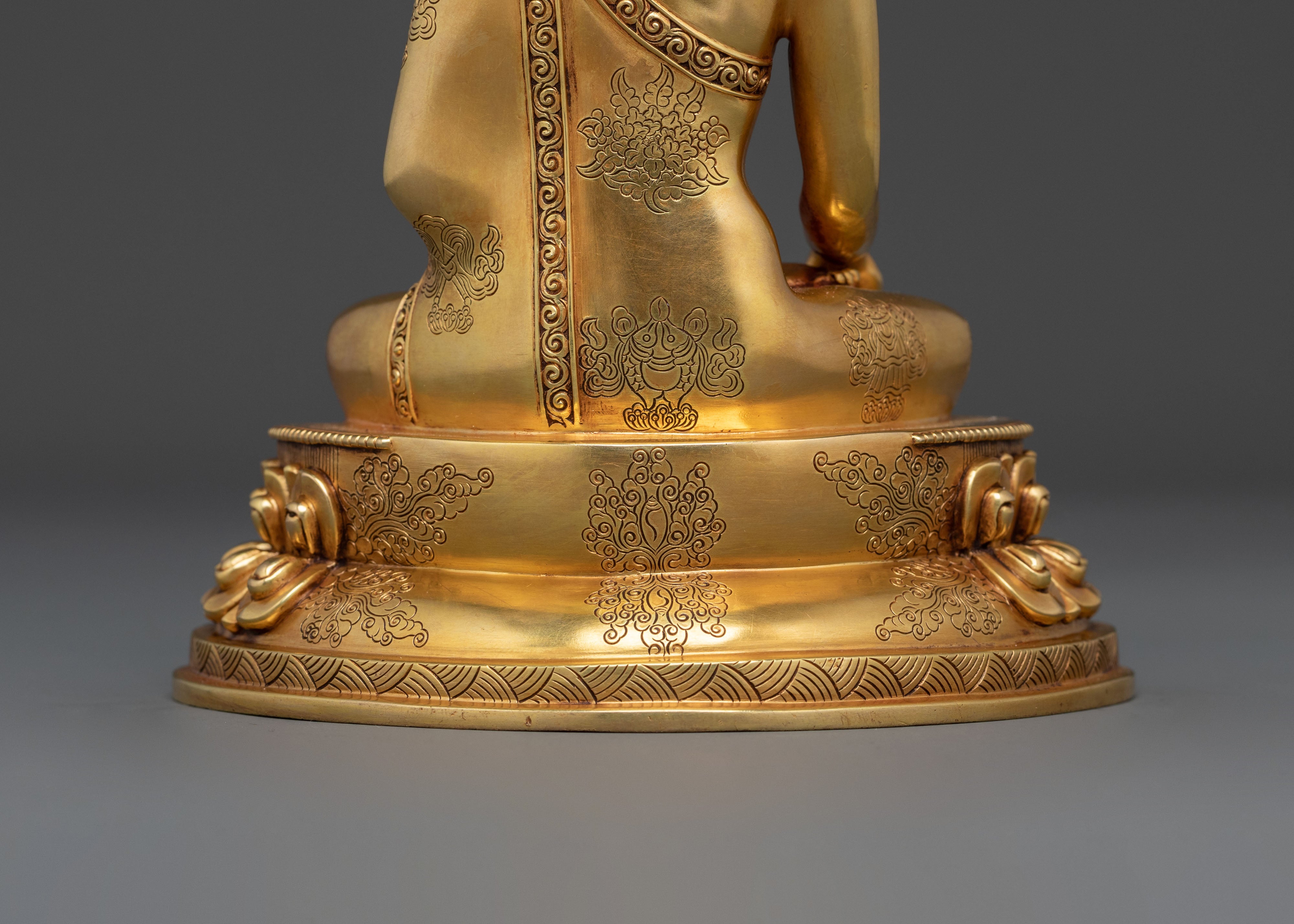Himalayan Crown Shakyamuni Buddha Rupa | Sacred Altar Sculpture