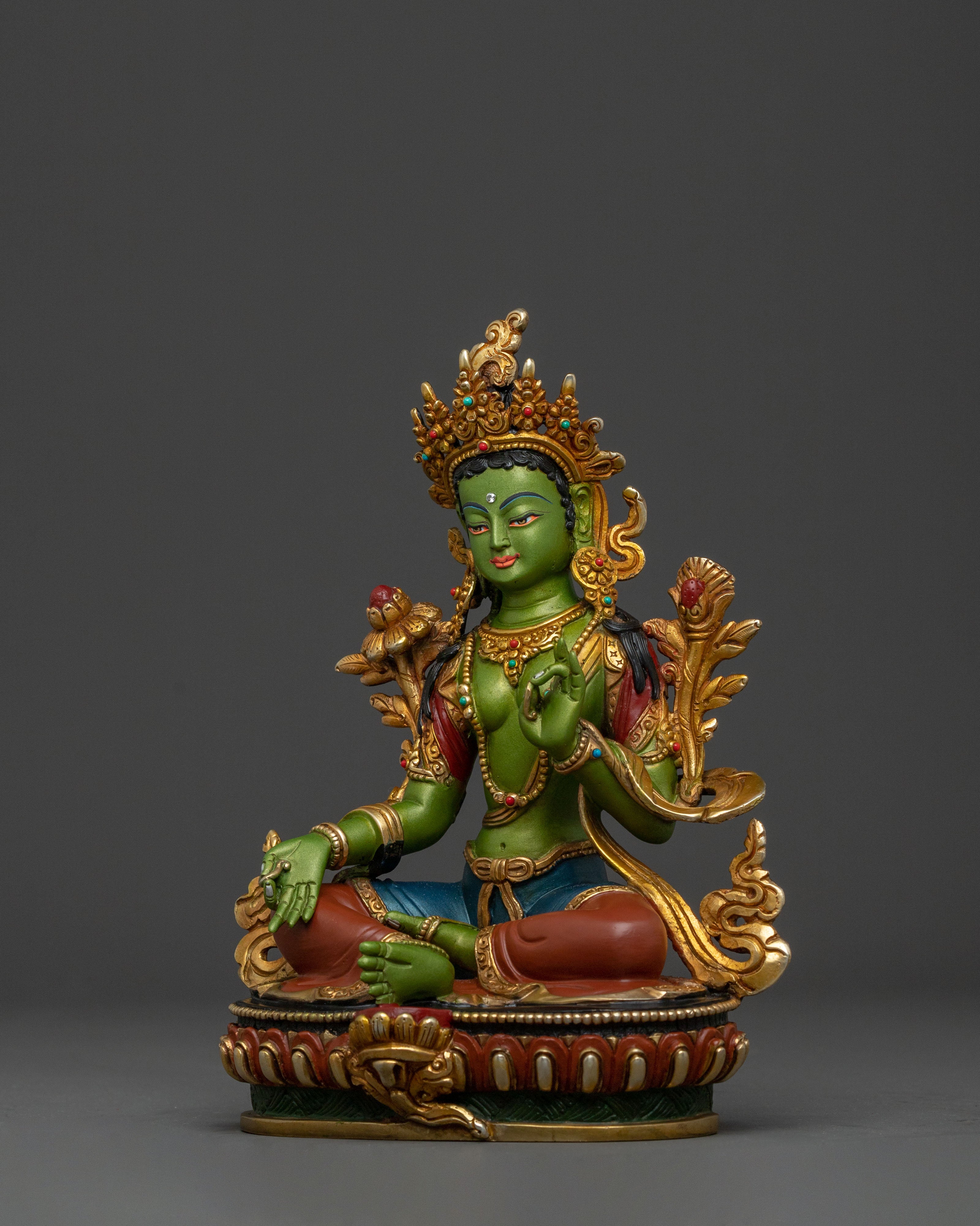 Green Tara's Blessing Statue | Sacred Decor