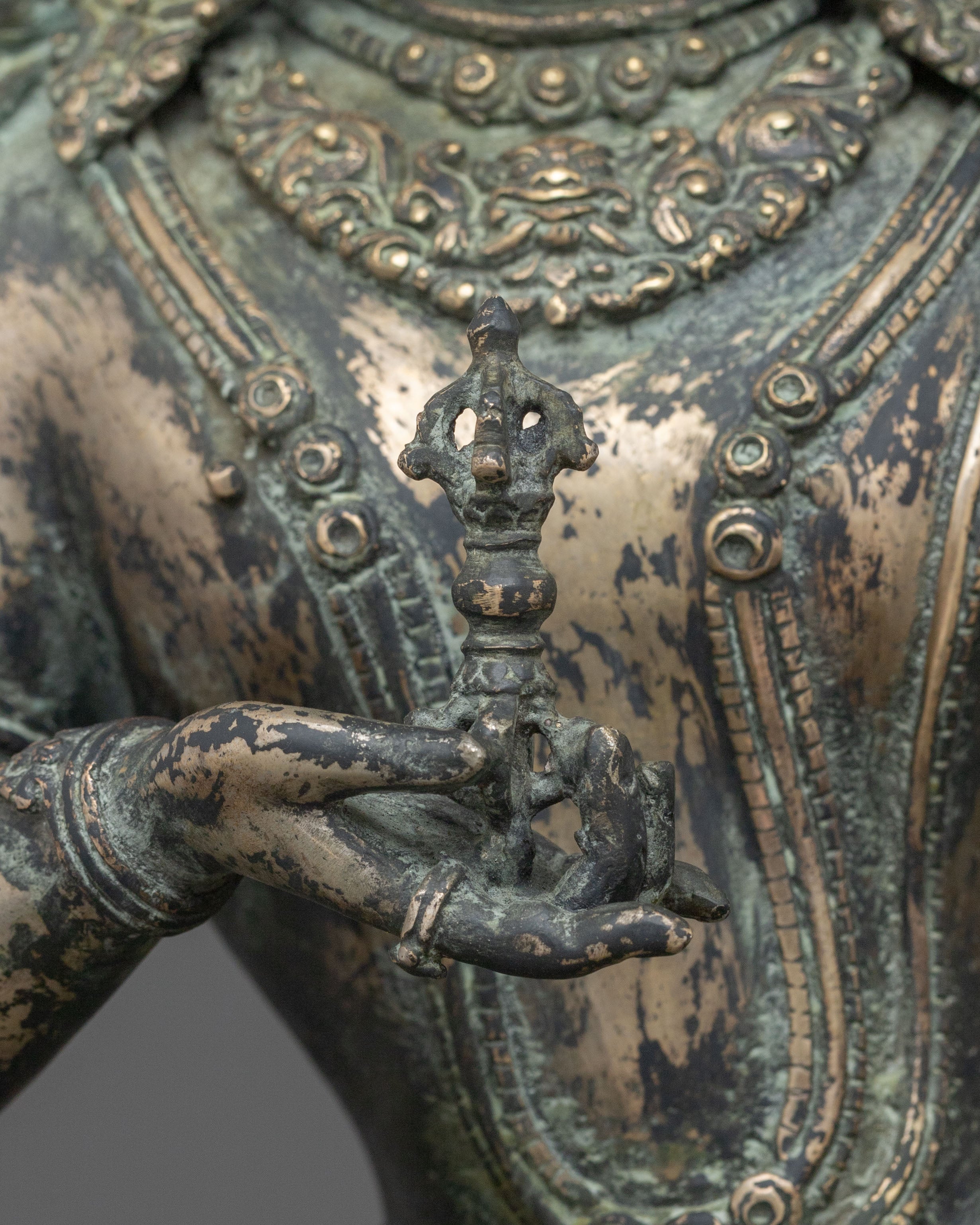 Hand-Carved Vajrasattva Sacred Sculpture | Home Decor