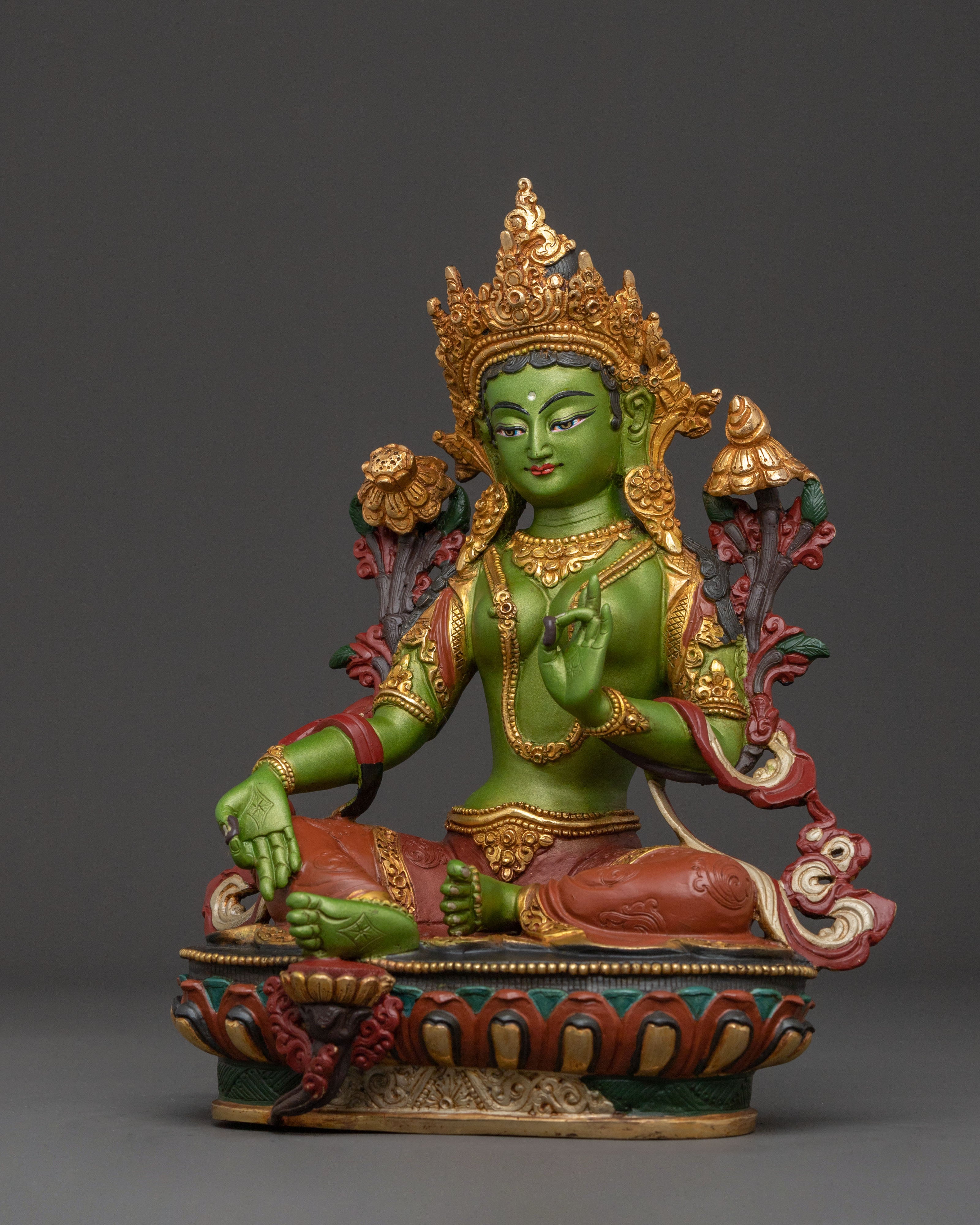Green Tara Traditional Statue | Mother Figurine