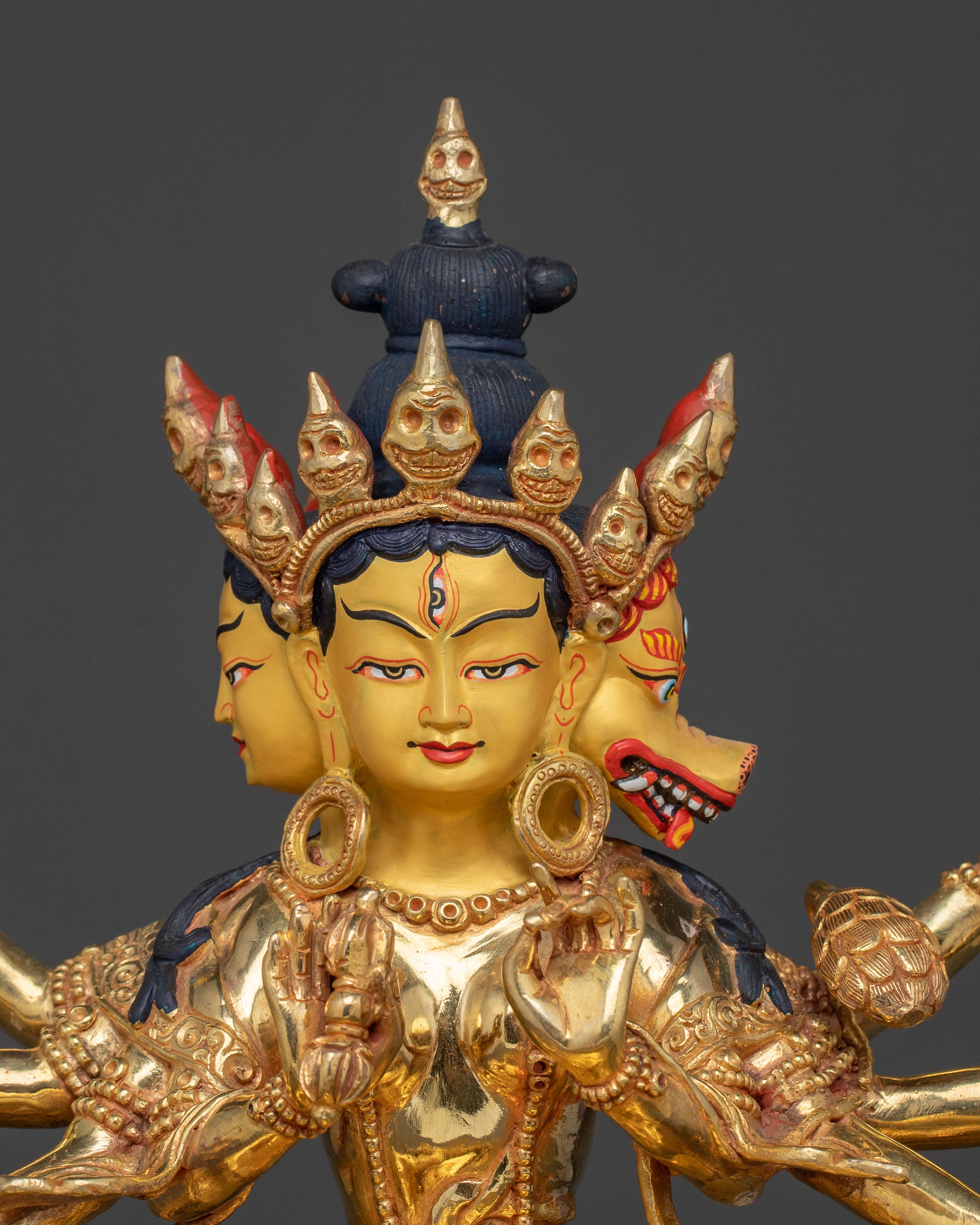 Marici Gold Gilded Sacred Statue - Radiant Protector Art