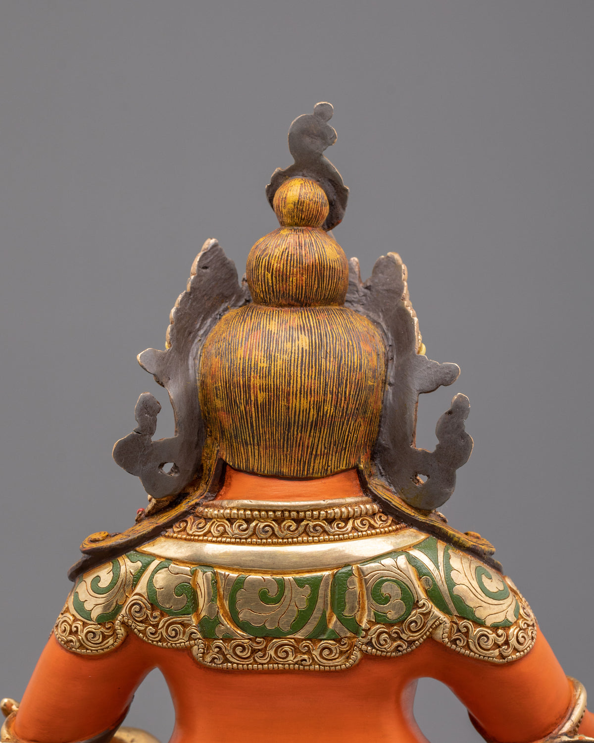 Dzambhala Fire Gold Gilded Sculpture | Wealth God