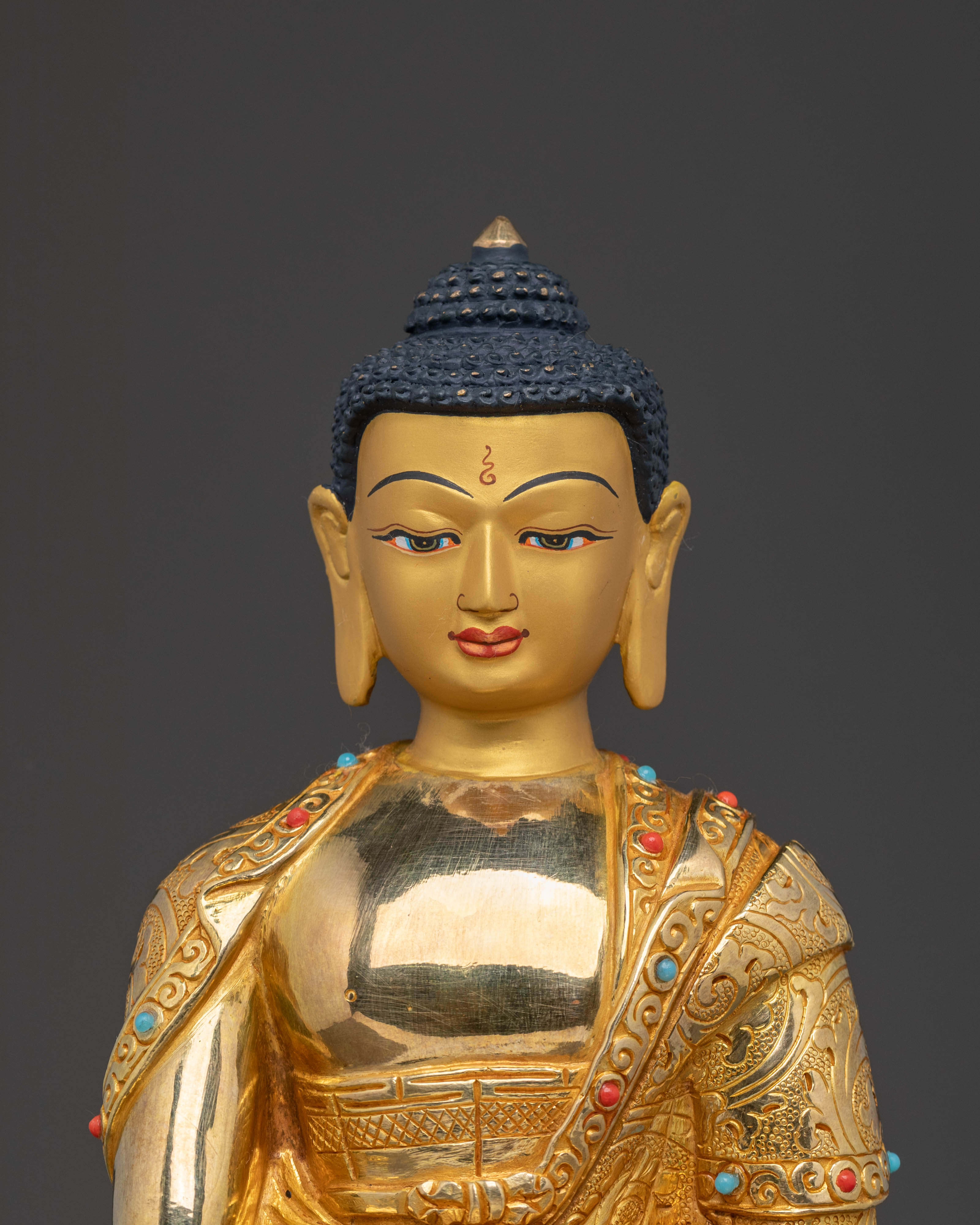 Golden Statue of Dharma Guru Shakyamuni