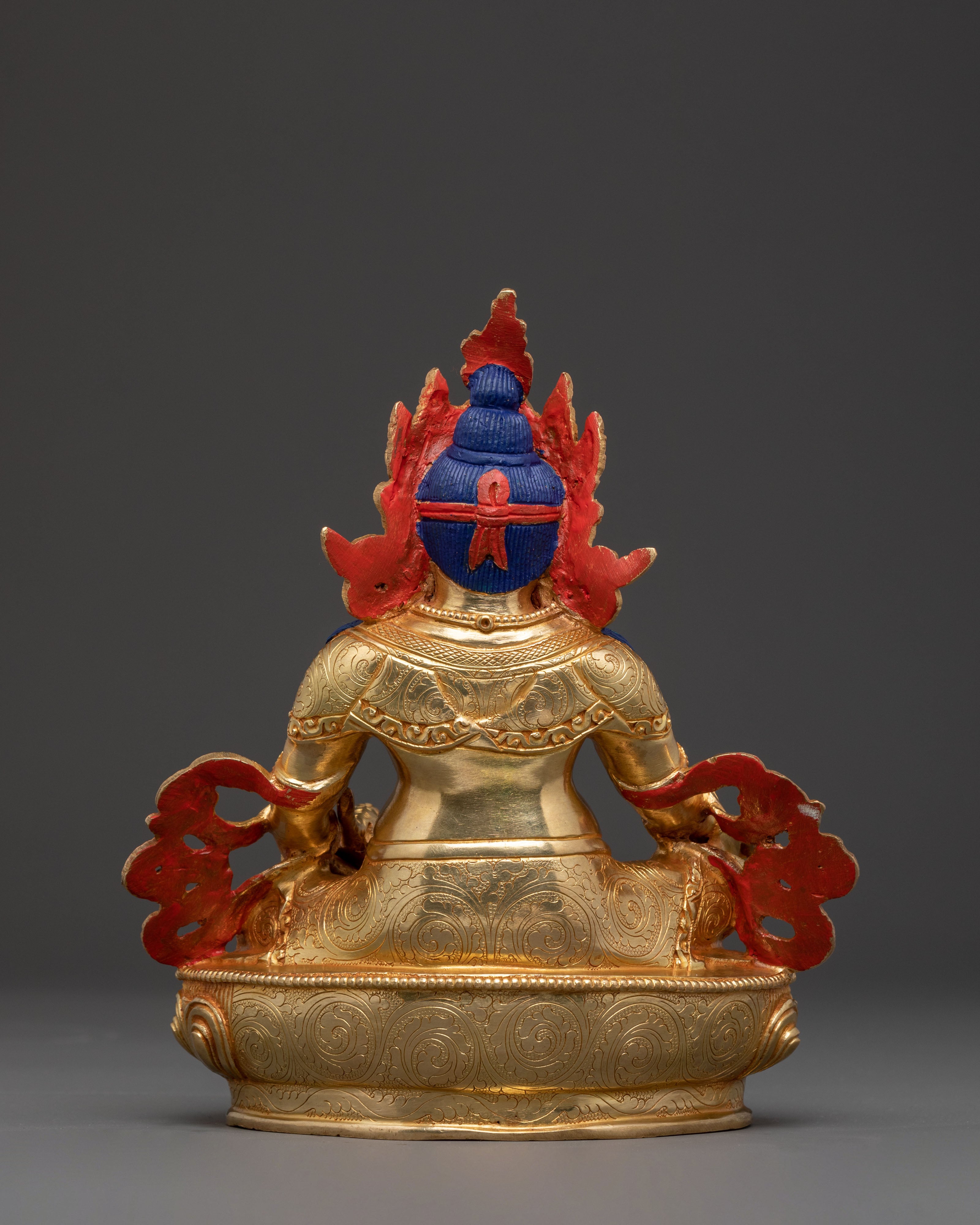 Sacred Statue of Dzambhala | 24K Gold Gilded Copper Statue