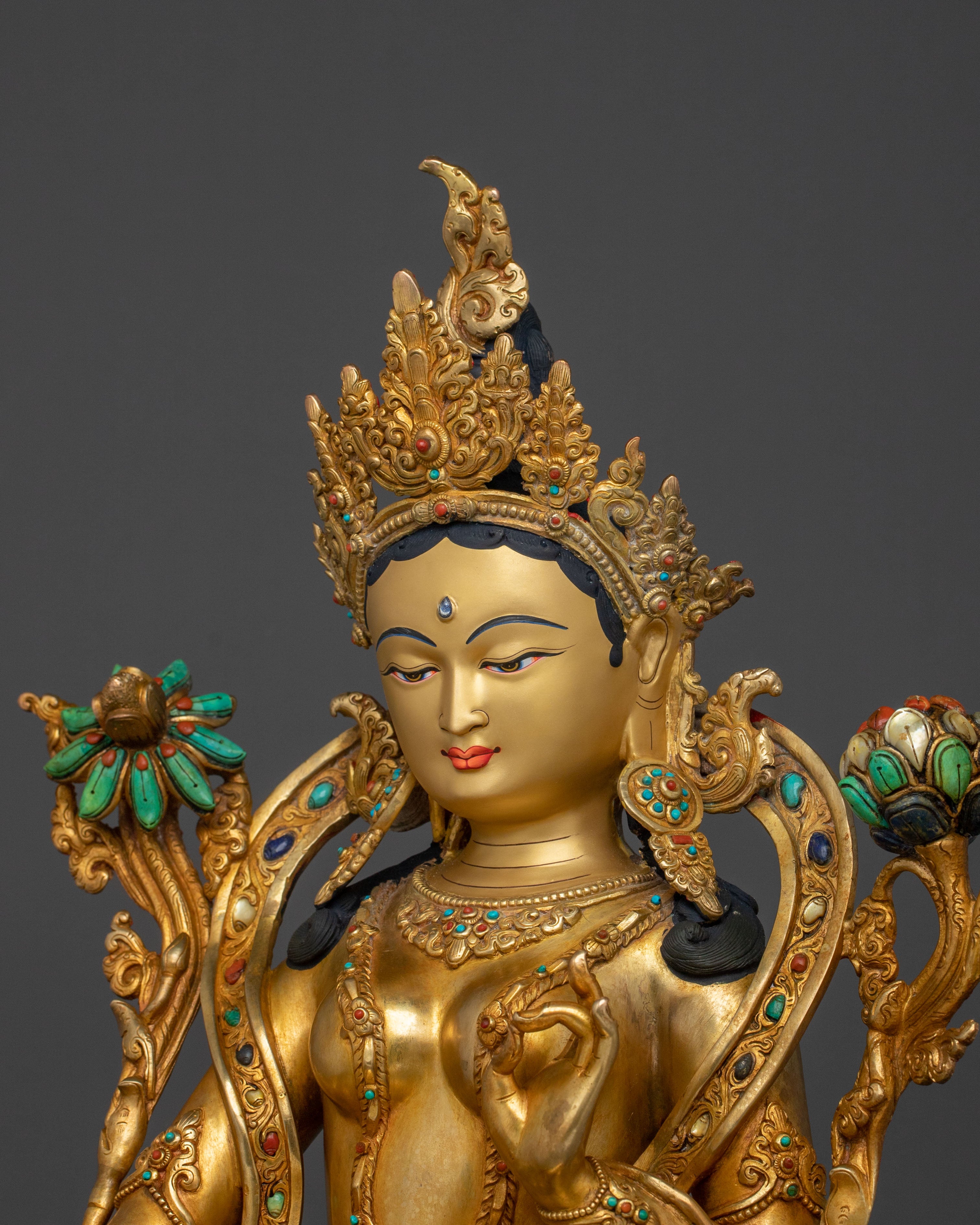 Sacred Goddess Green Tara Statue | Symbol of Compassion
