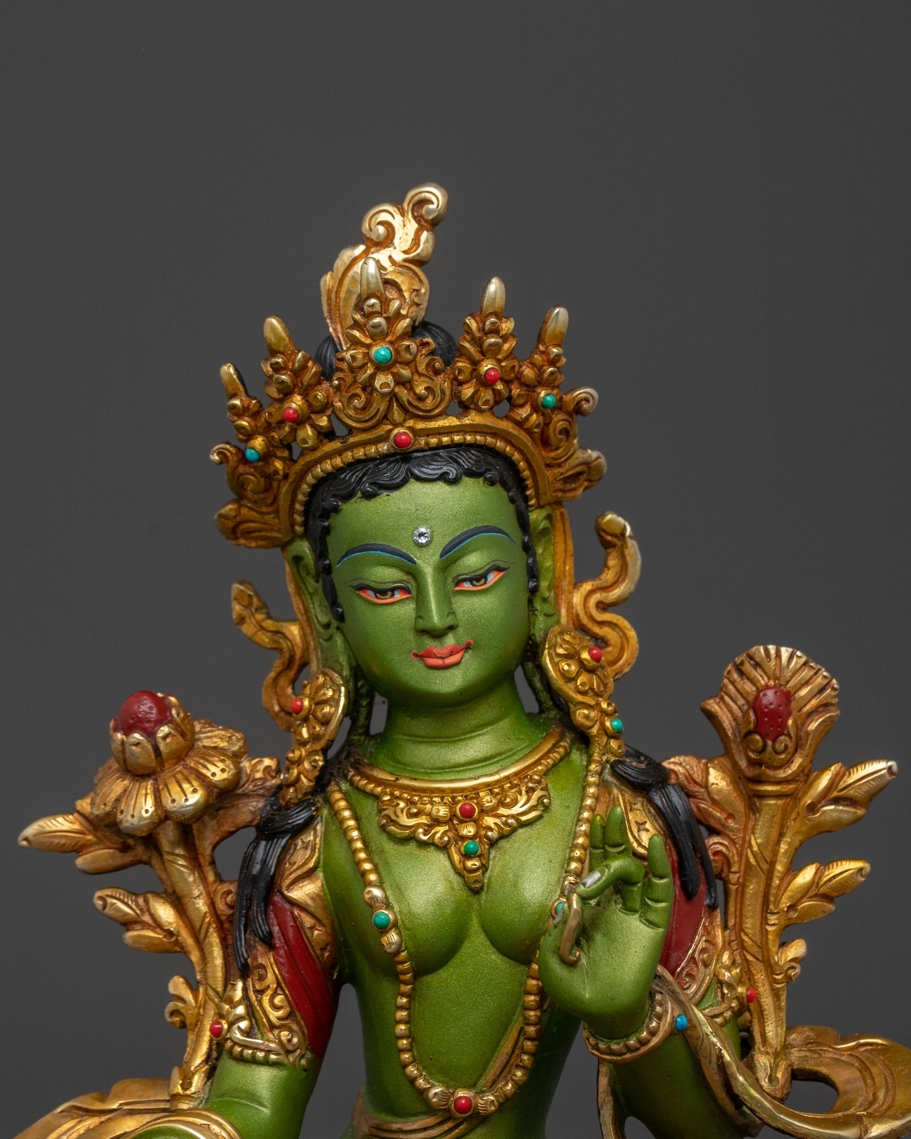 Green Tara's Blessing Statue | Sacred Decor