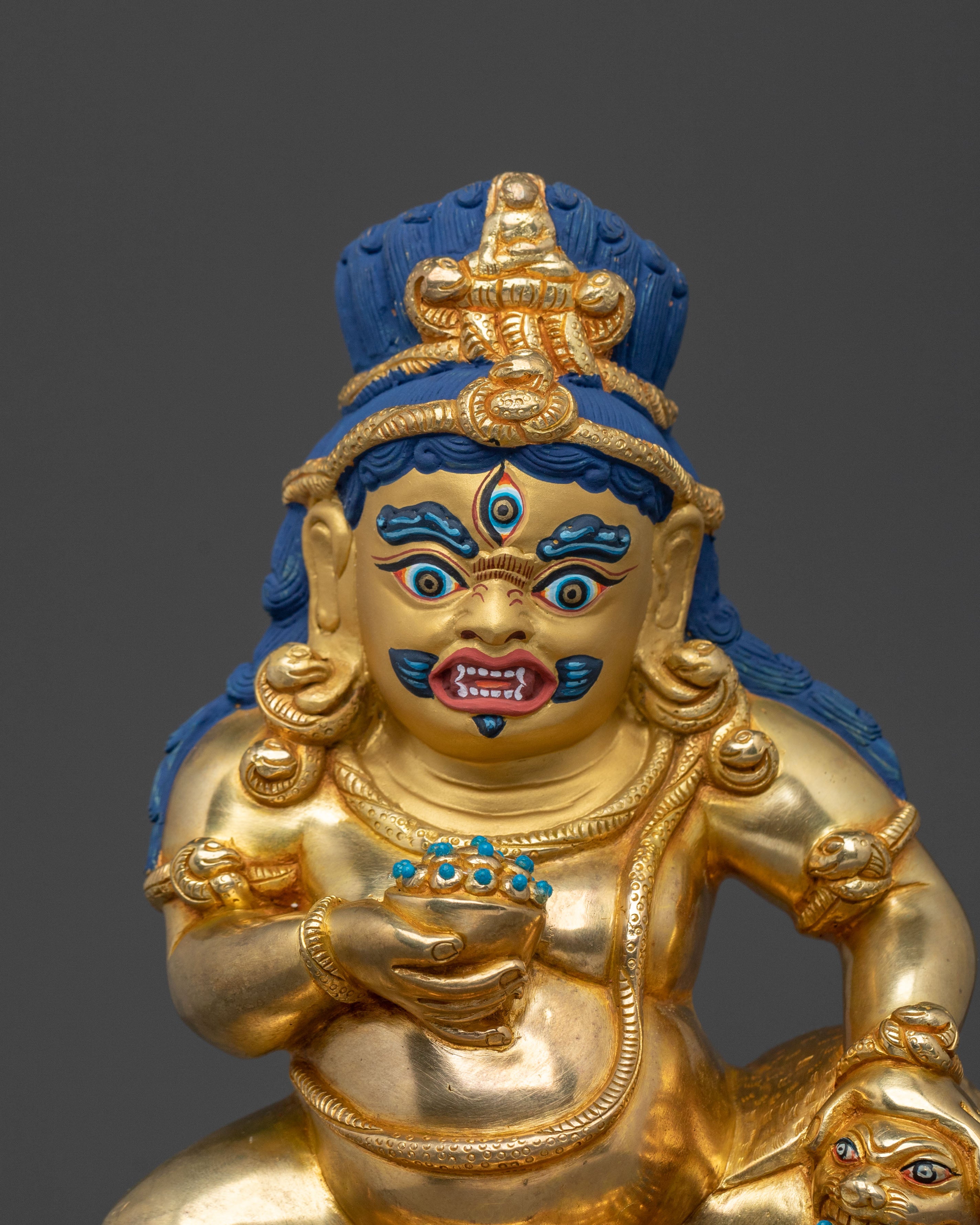 Black Dzambhala Wealth God Statue | Wealth Deity of Prosperity