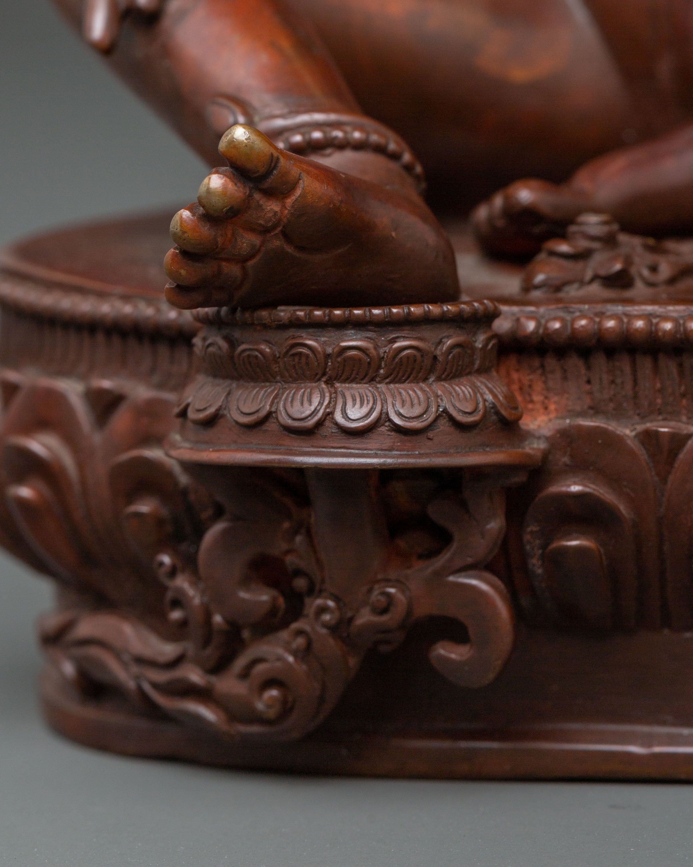 Mother Green Tara Statue | Oxidized Copper Body