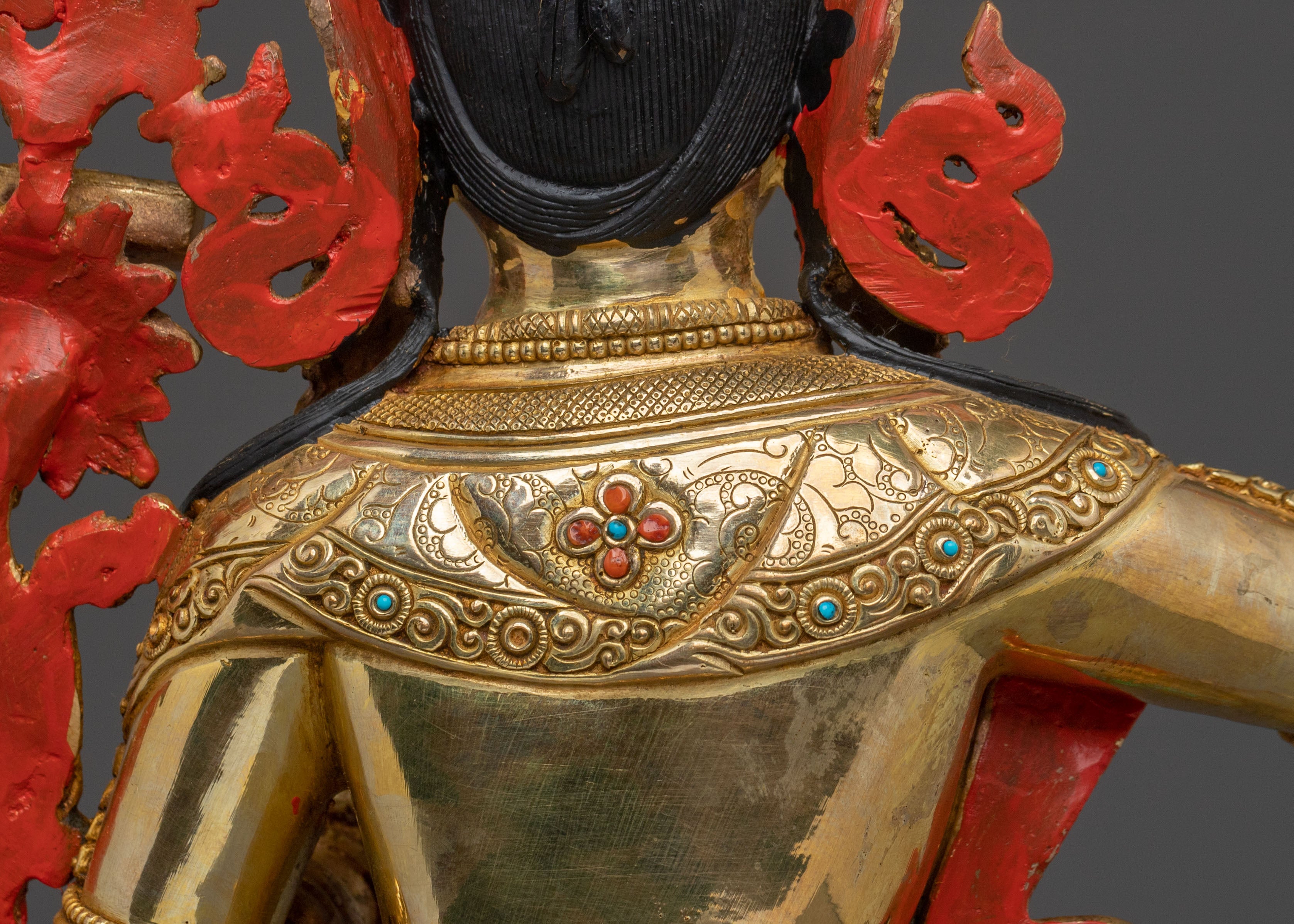 Handmade Manjushri Buddhist Statue | Home Decor