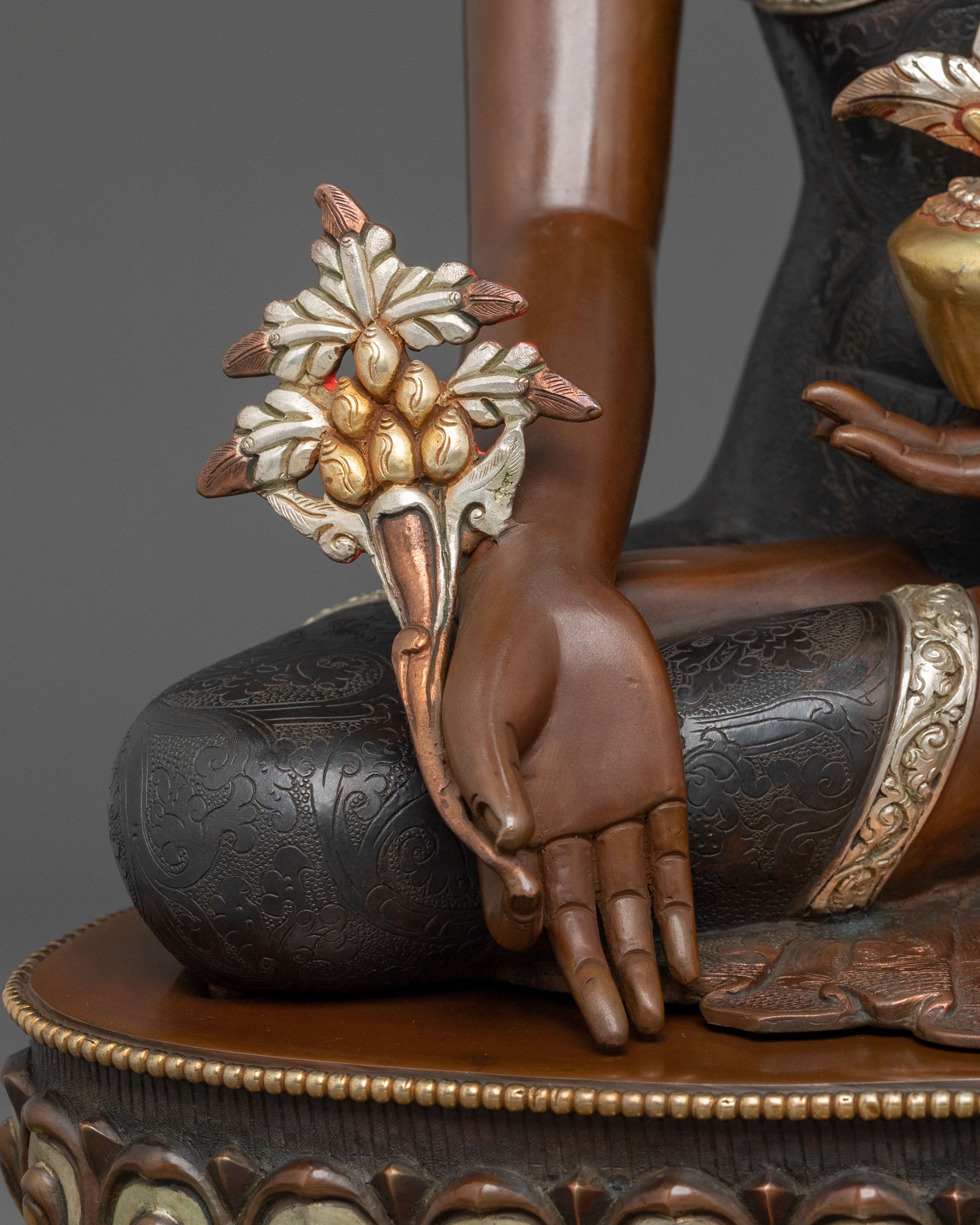 Three Buddhas Sacred Statues Collection | Traditional Buddhist Sculpture Set