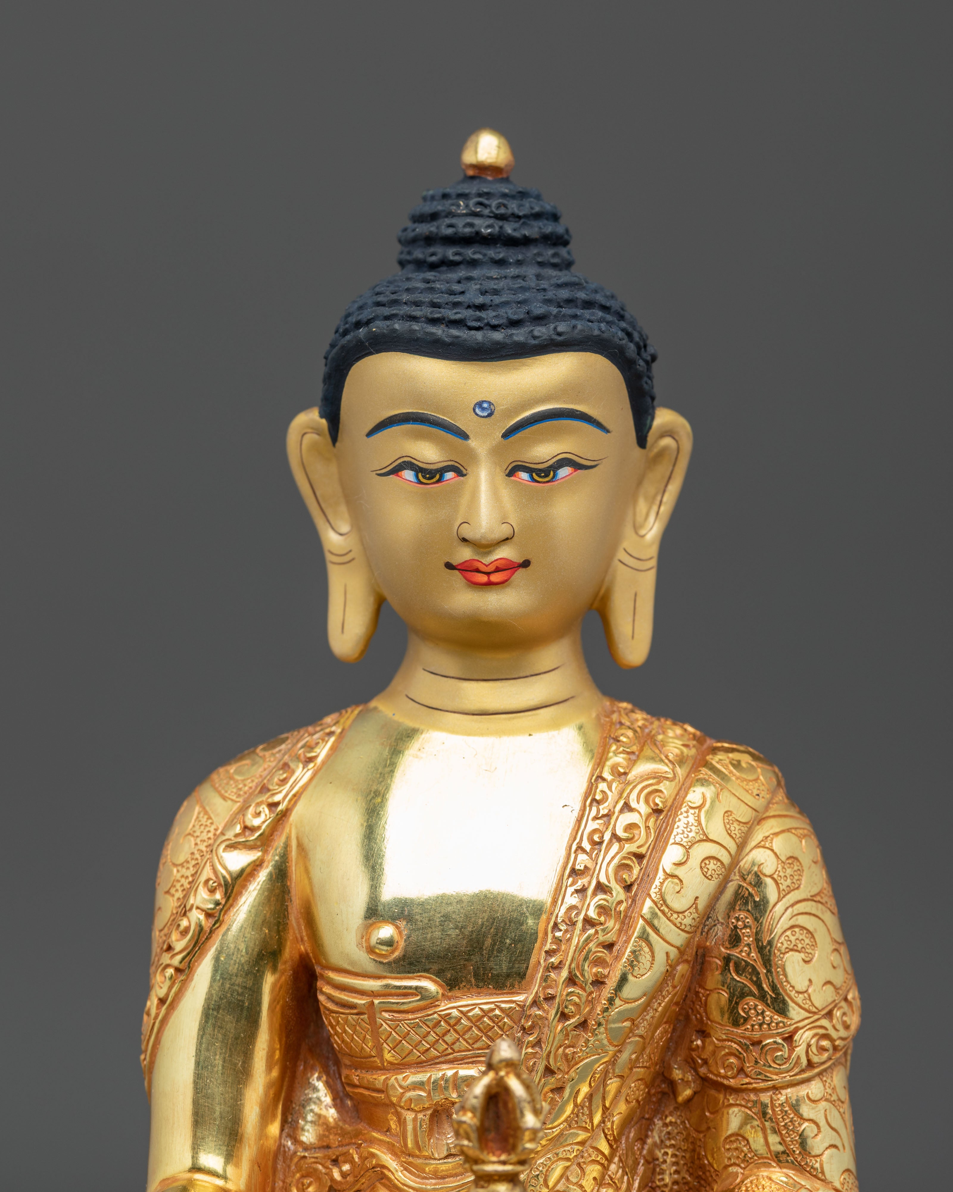 Mitrugpa Golden Figurine: Serene Radiance