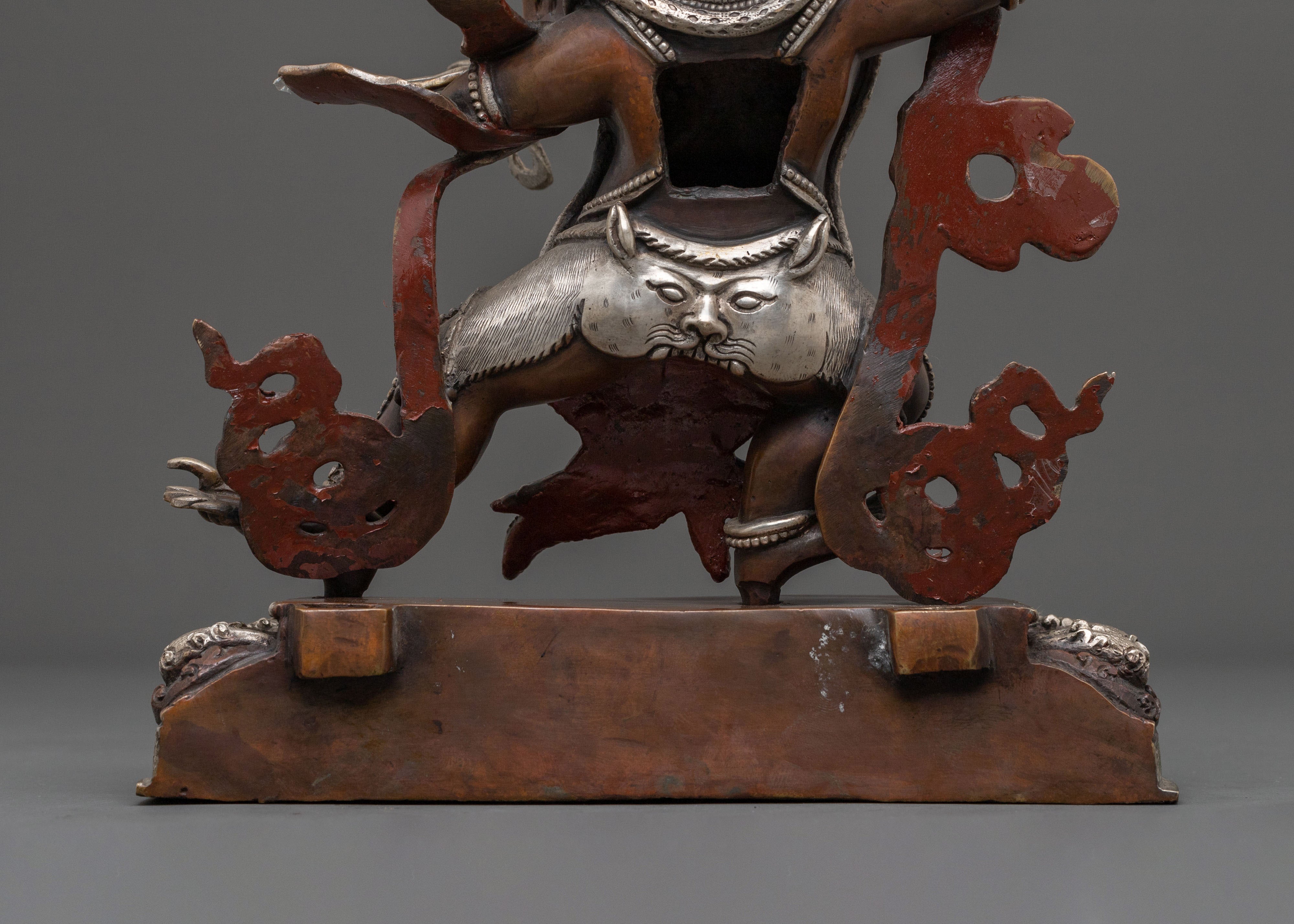Vajrapani Divine Sculpture for Altar | Wrathful Protector Deity