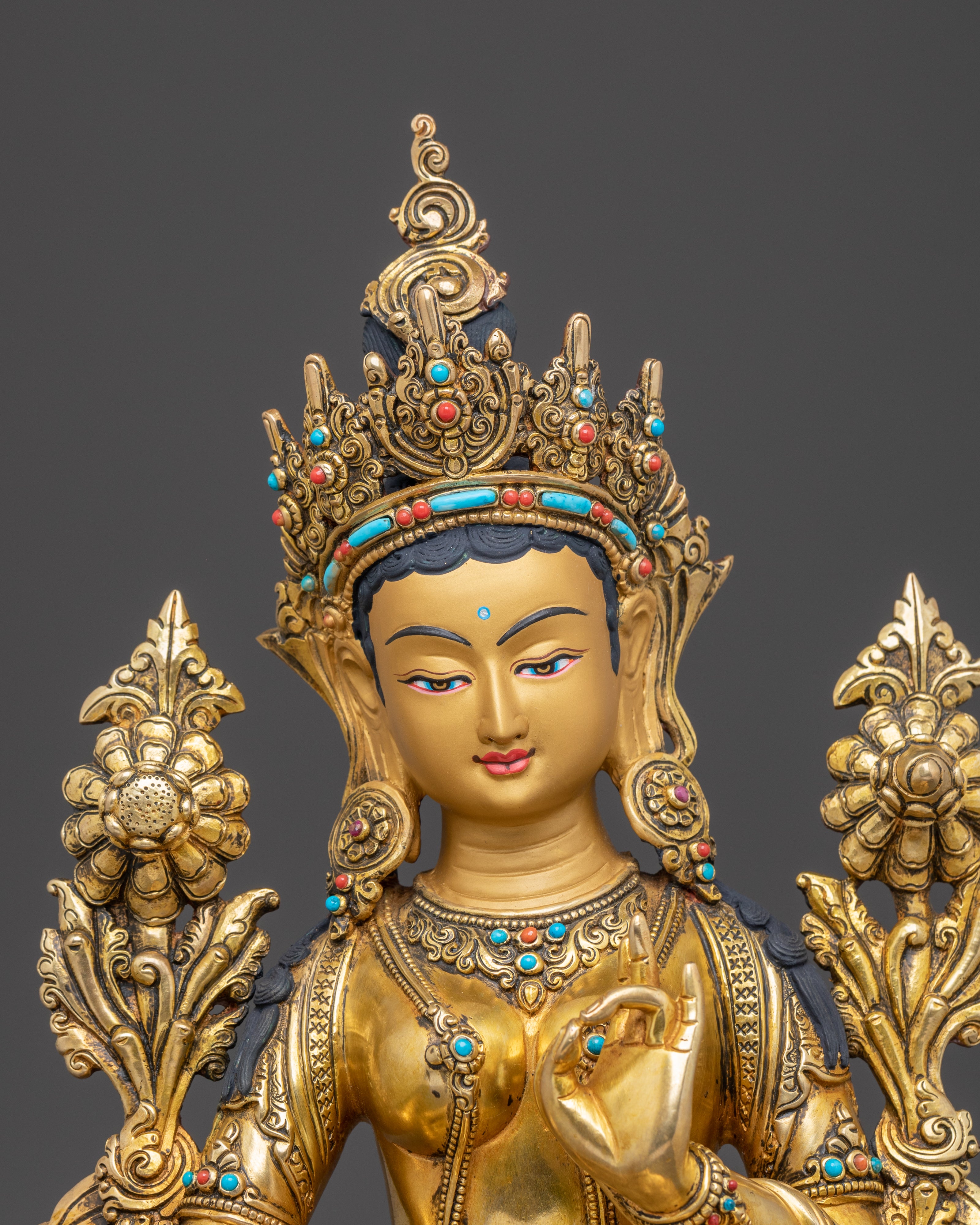 Handcrafted Mother Syama Tara Statue | Compassion and Protection Deity