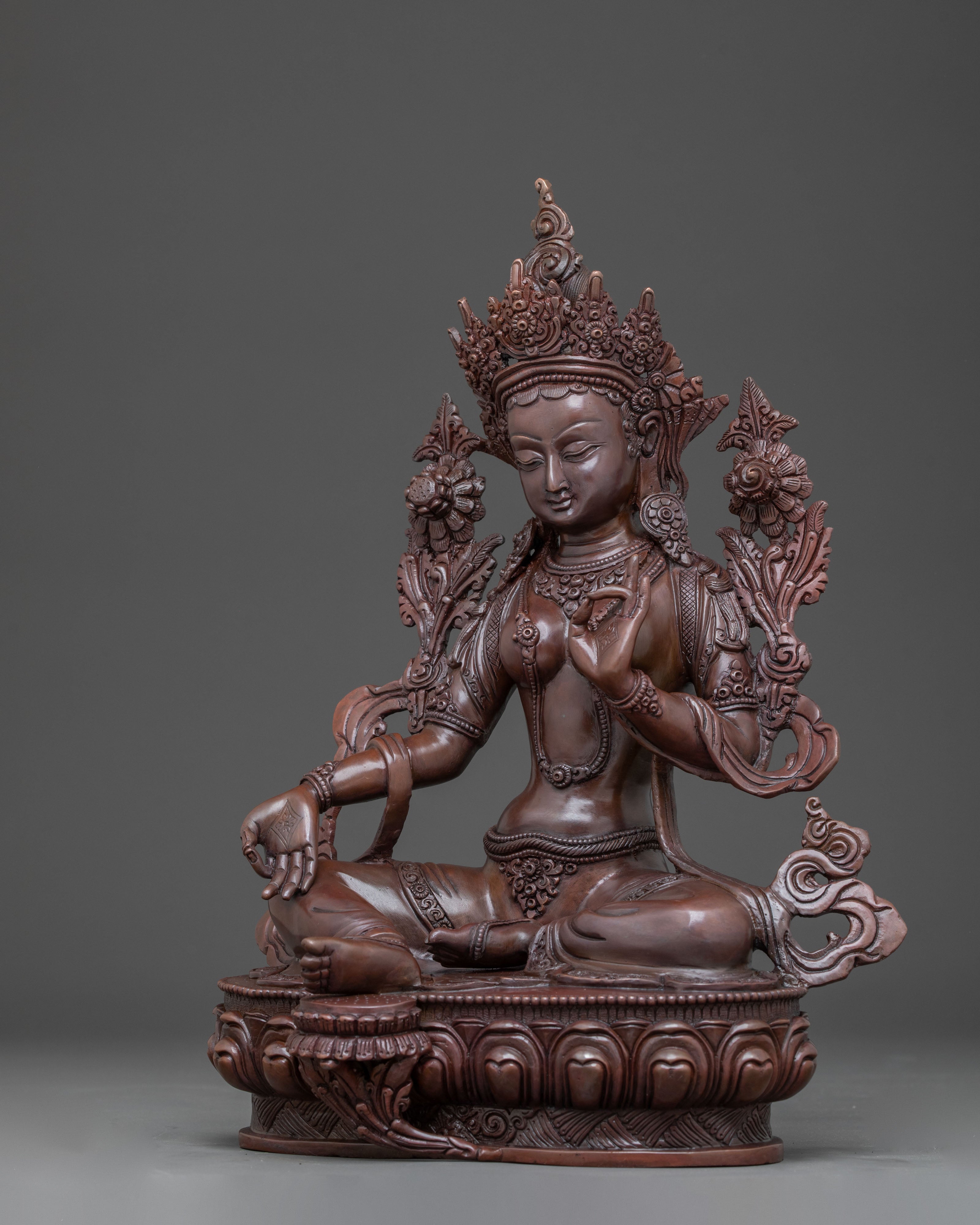 Statue of Serene Green Tara | Mother of Compassion
