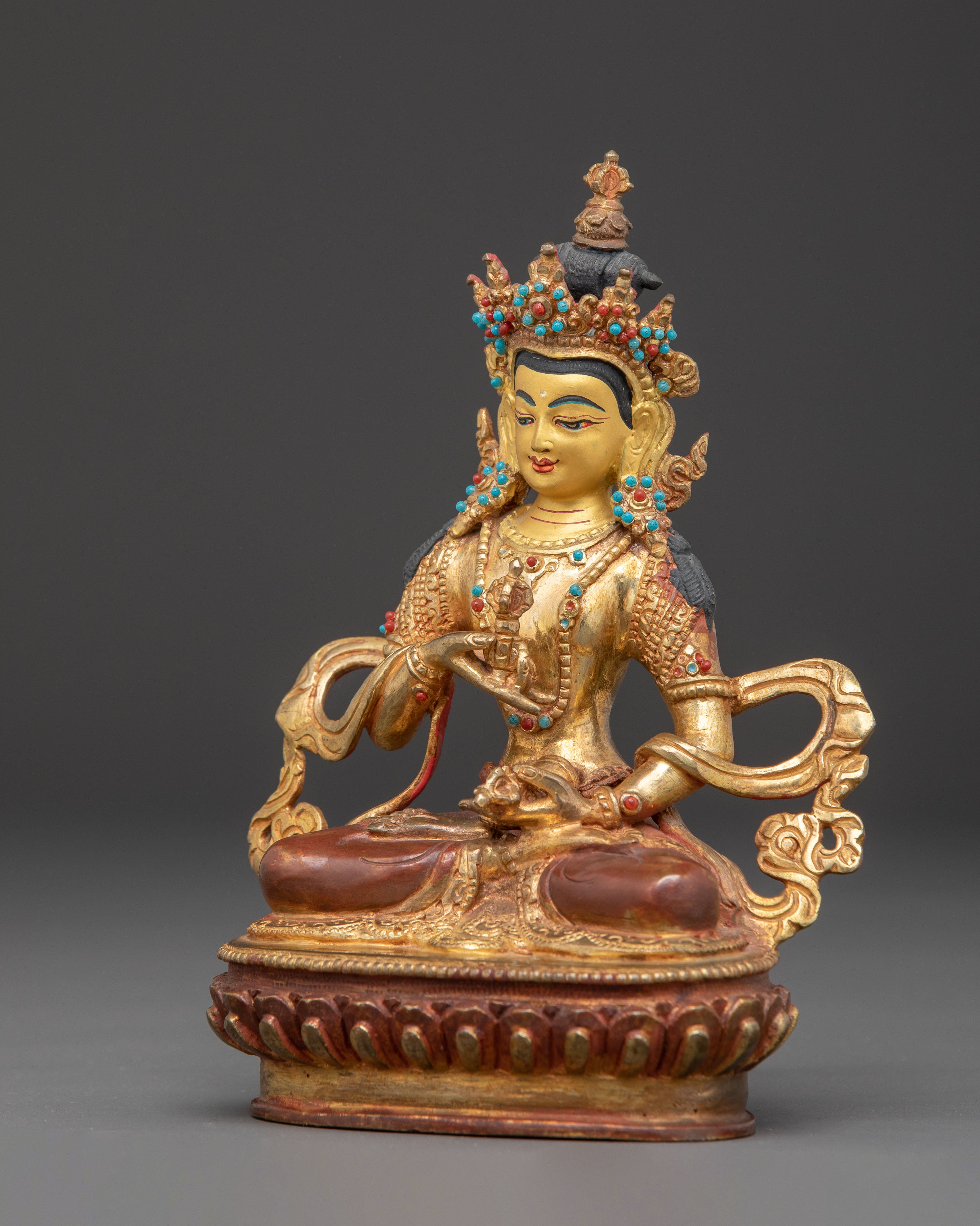 Vajrasattva Copper Statue: Handcrafted Purification Deity