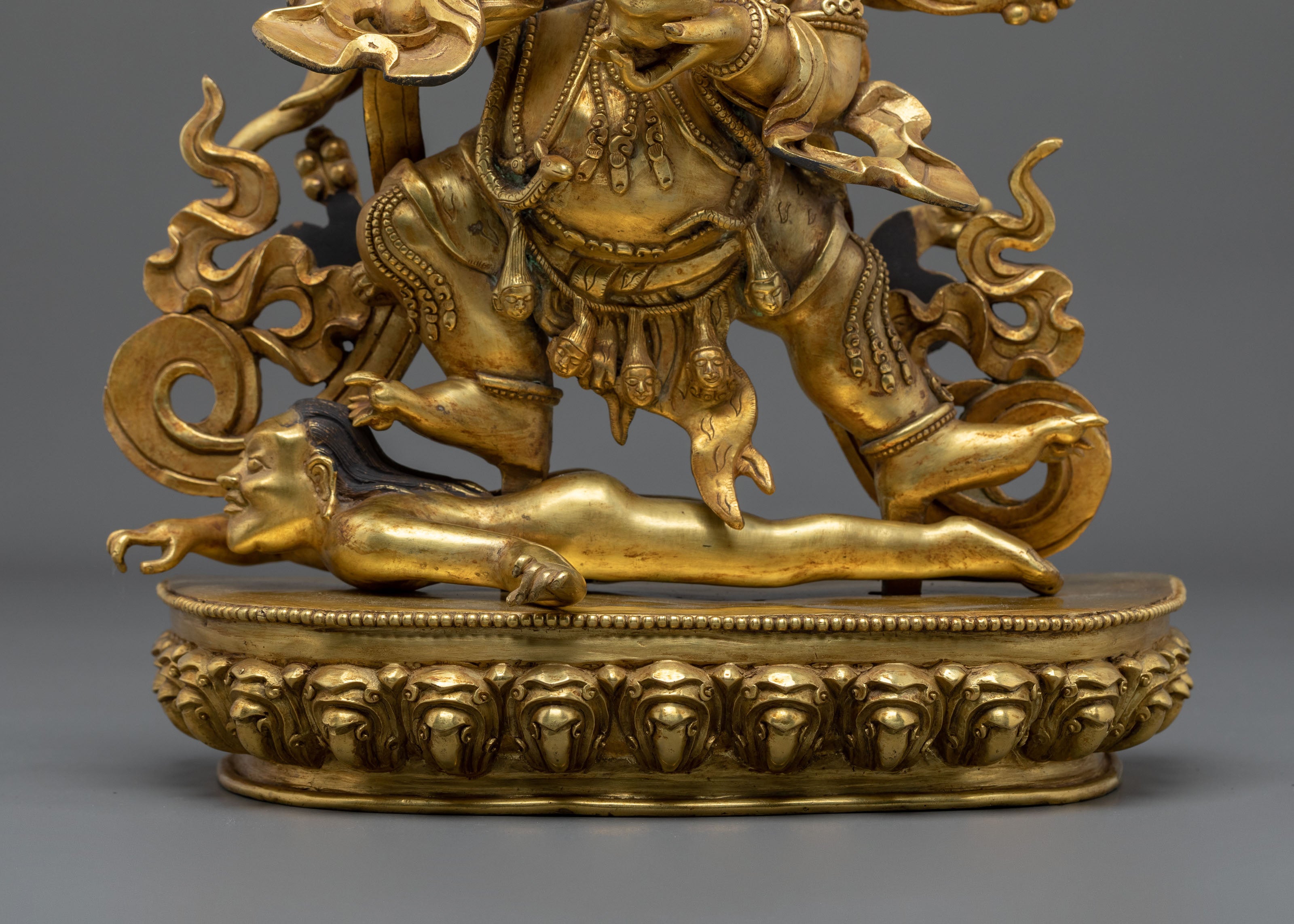 Sacred Protector Four Armed Mahakala Statue