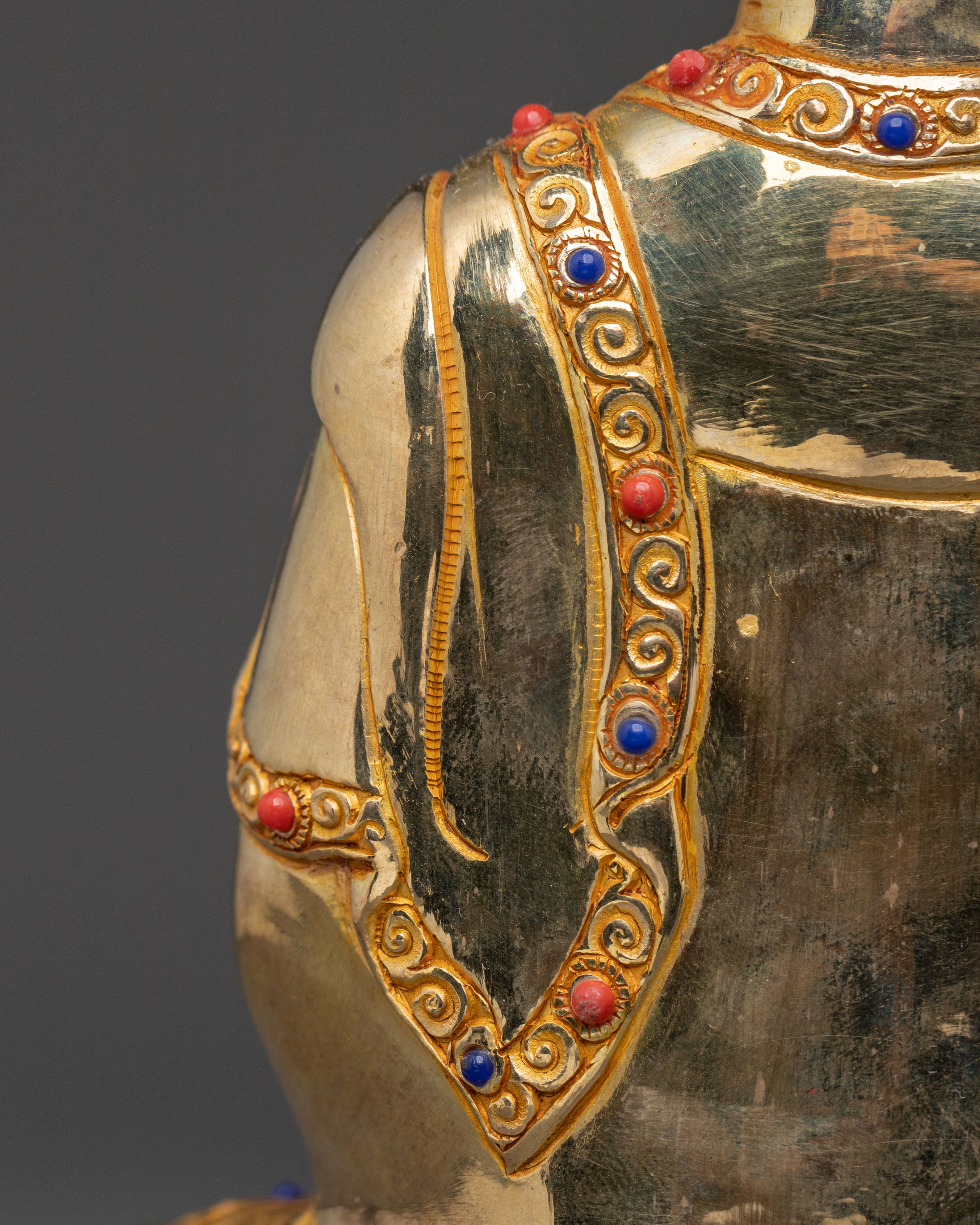 Shakyamuni Buddha Timeless Enlightened Statue in Full Gold Gild