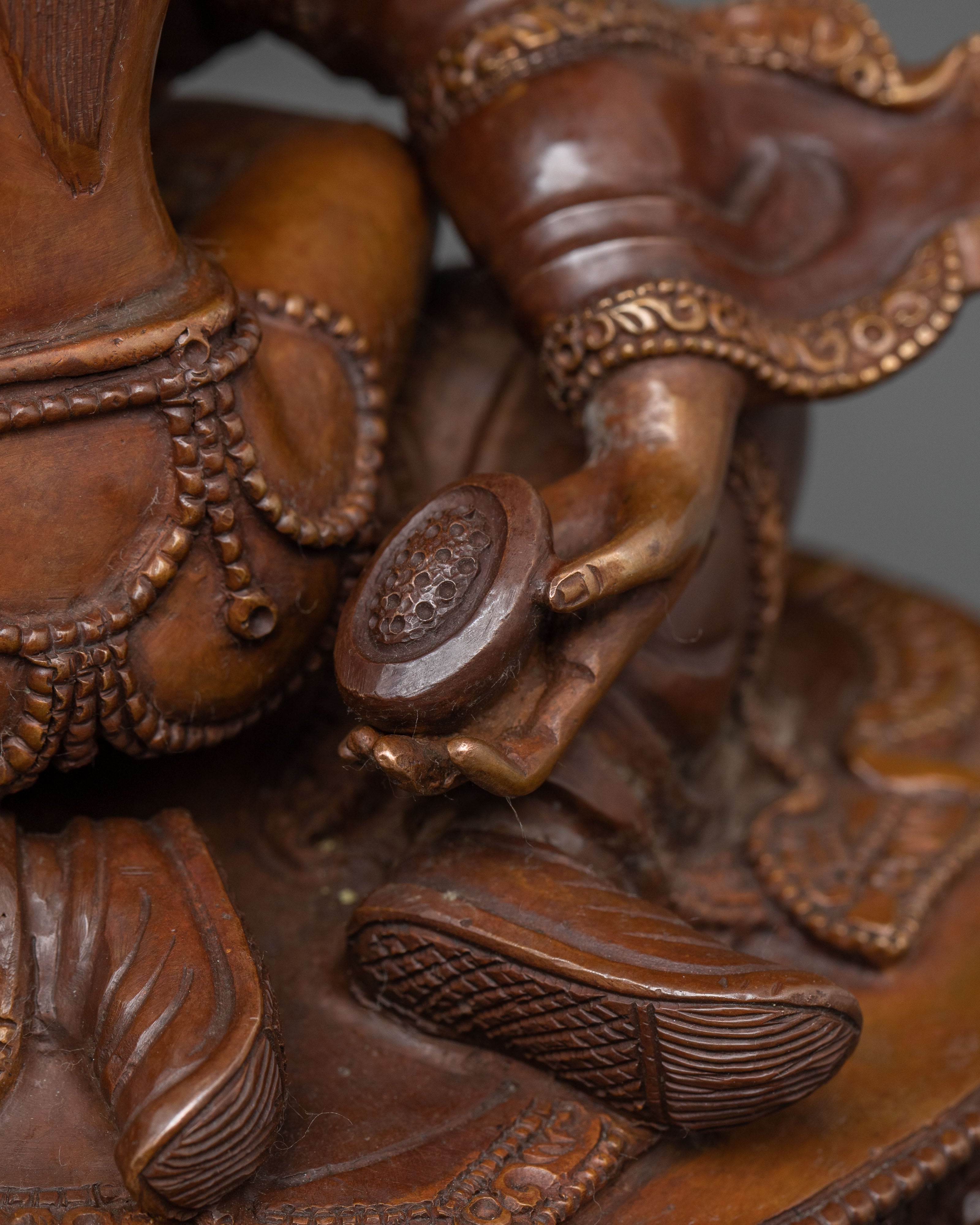 Guru Rinpoche  Statue with Consort | Spiritual Decor