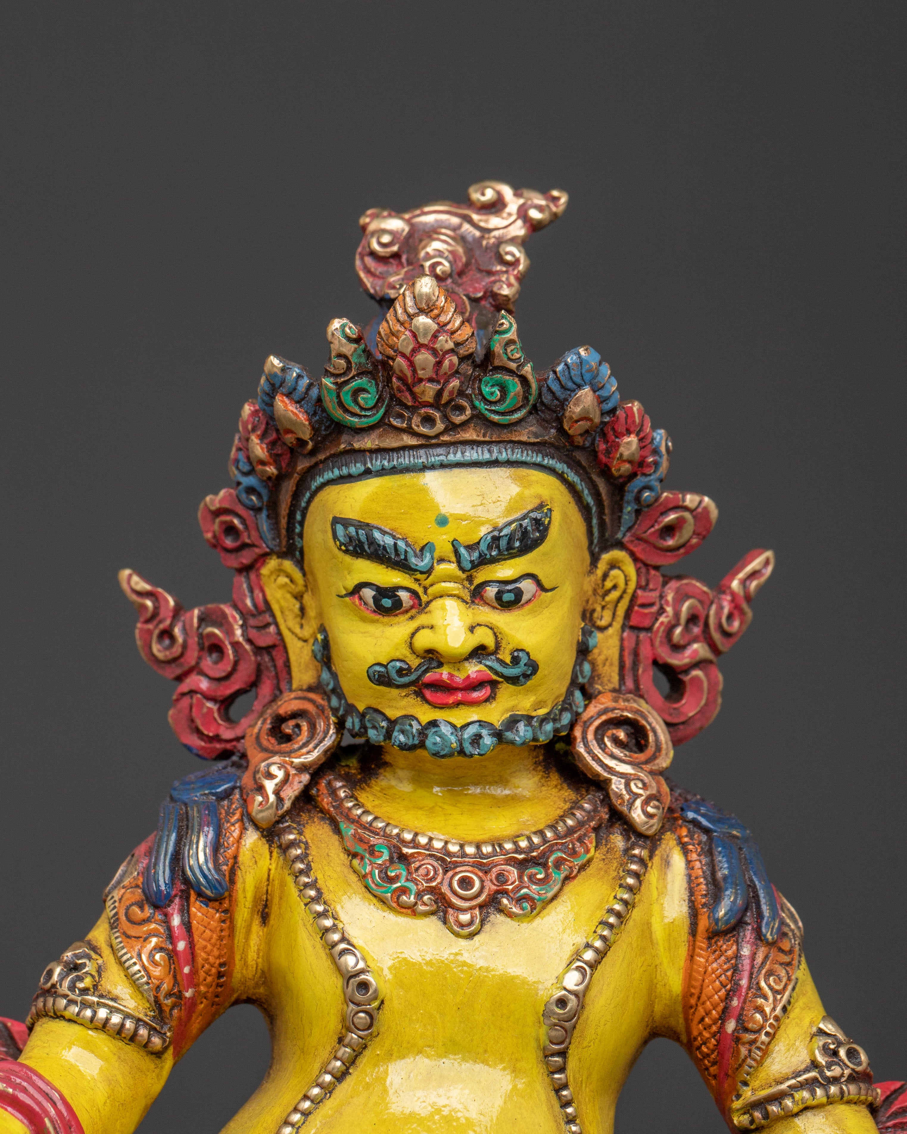 Handcrafted Dzambhala Statue | Tibetan Wealth Deity