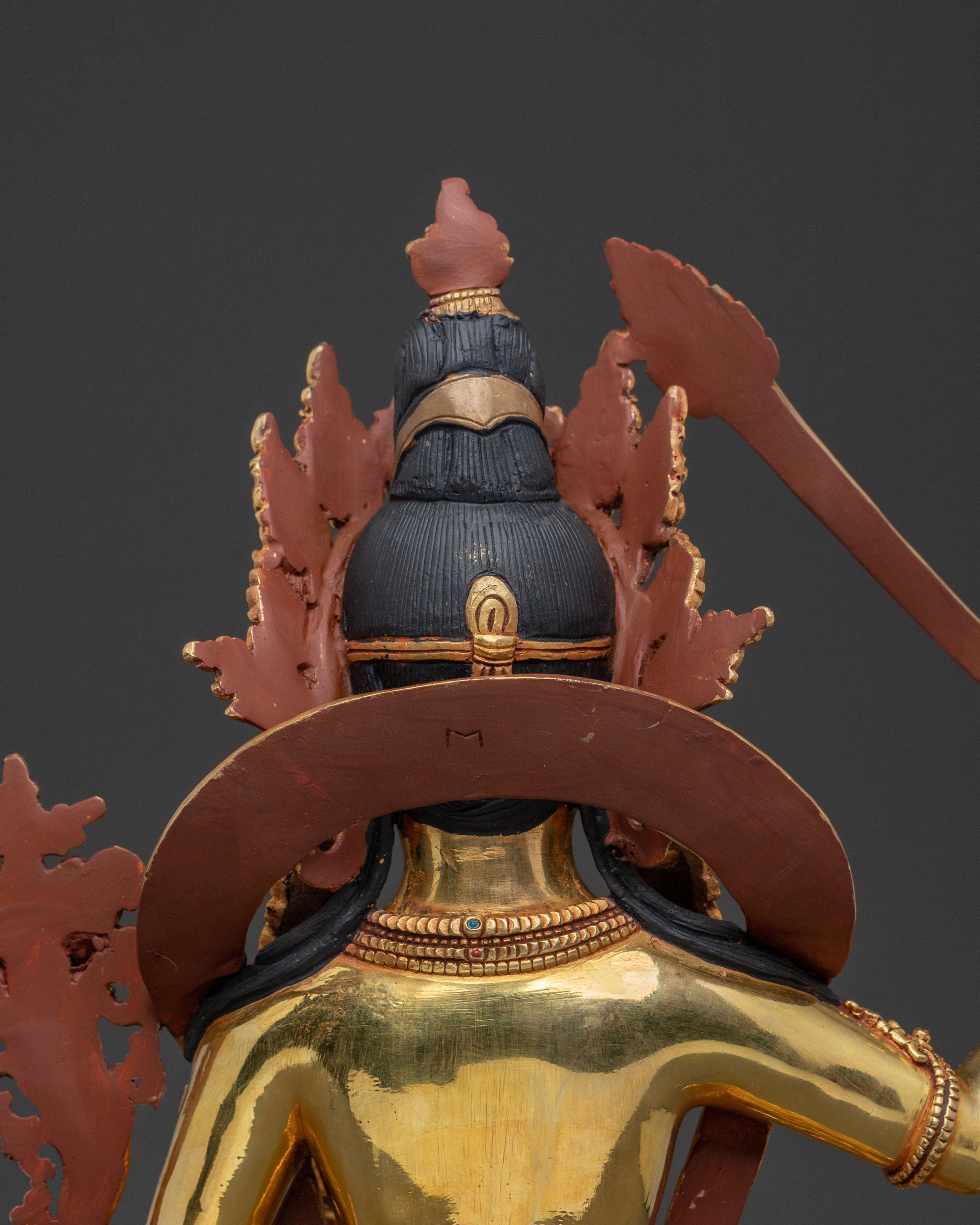 Manjushri Statue | 24K Gold Gilded Wisdom Figurine