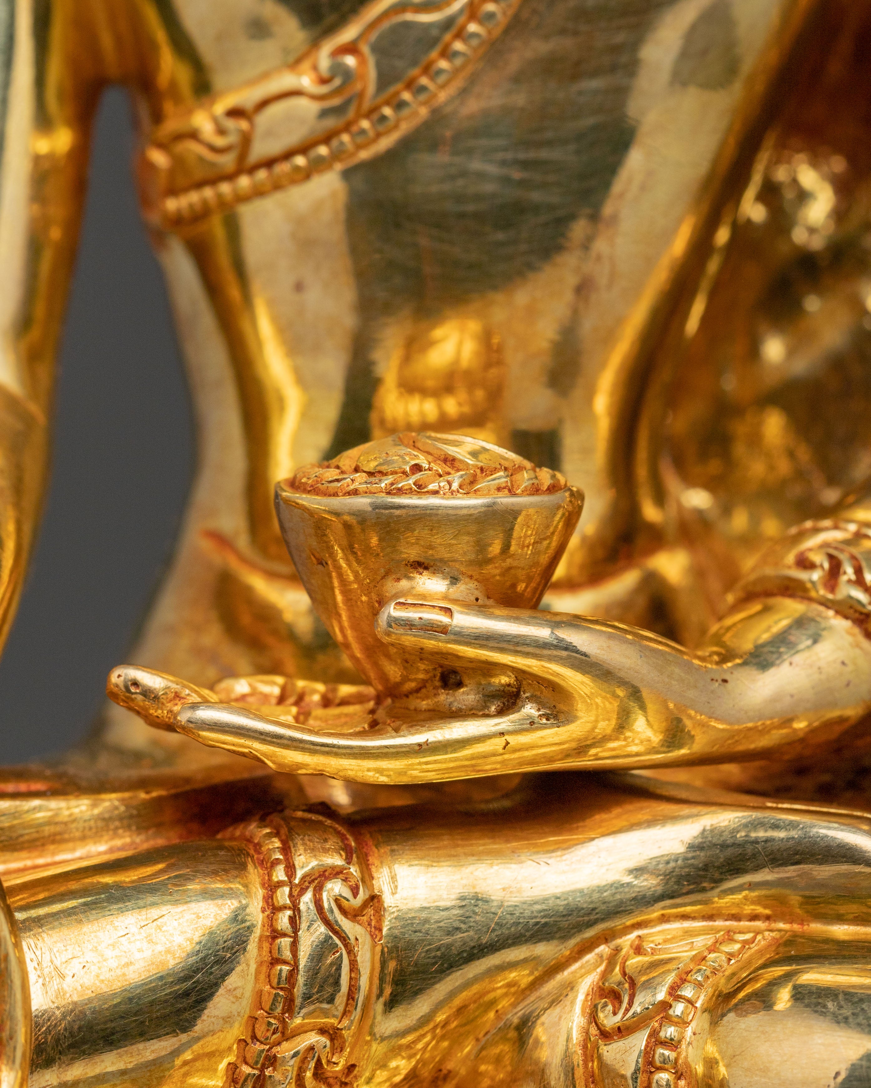 Shakyamuni Buddha Sacred Statue with Throne | Spiritual Altar