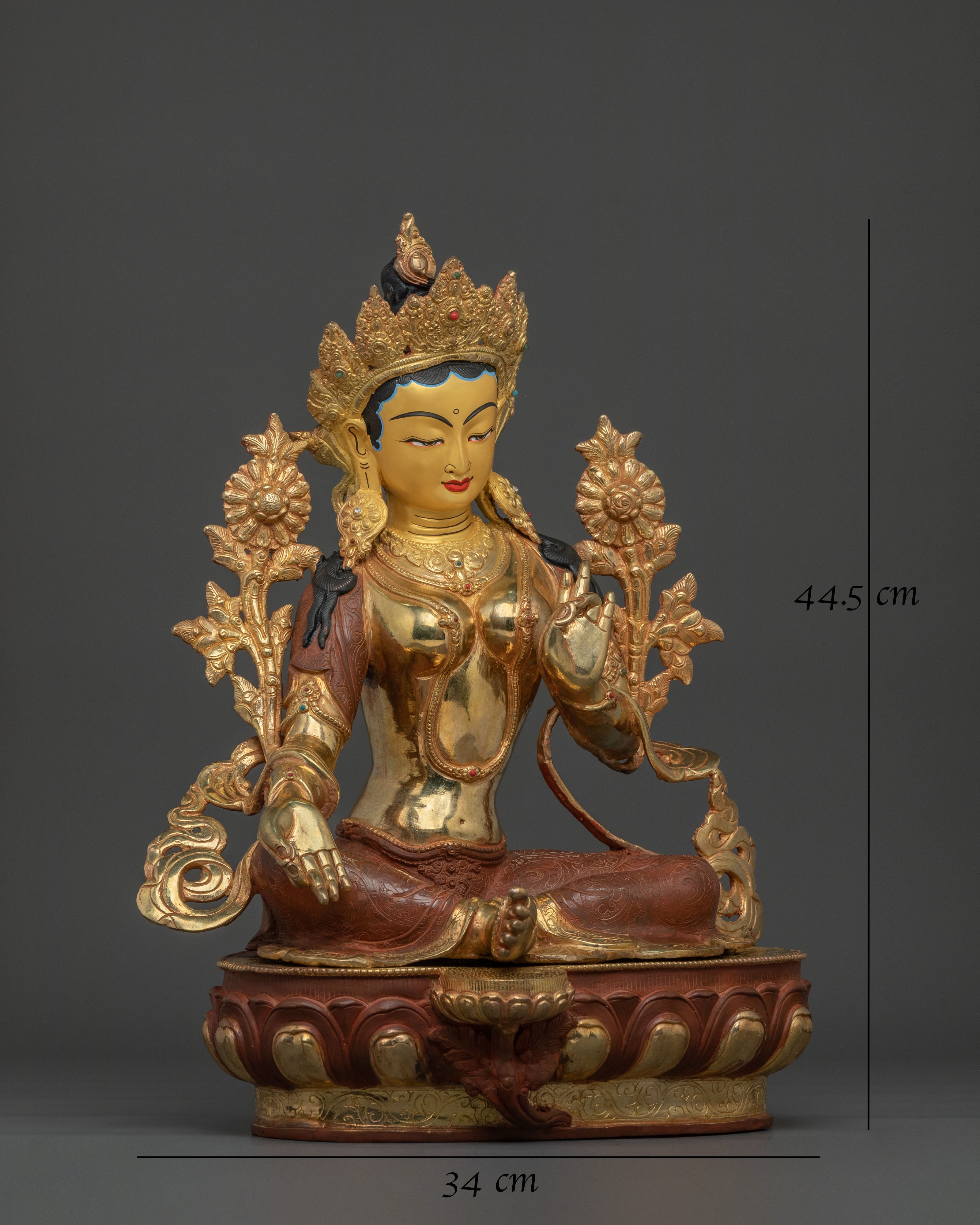 Green Tara Spiritual Statue | Home Shrine Decor