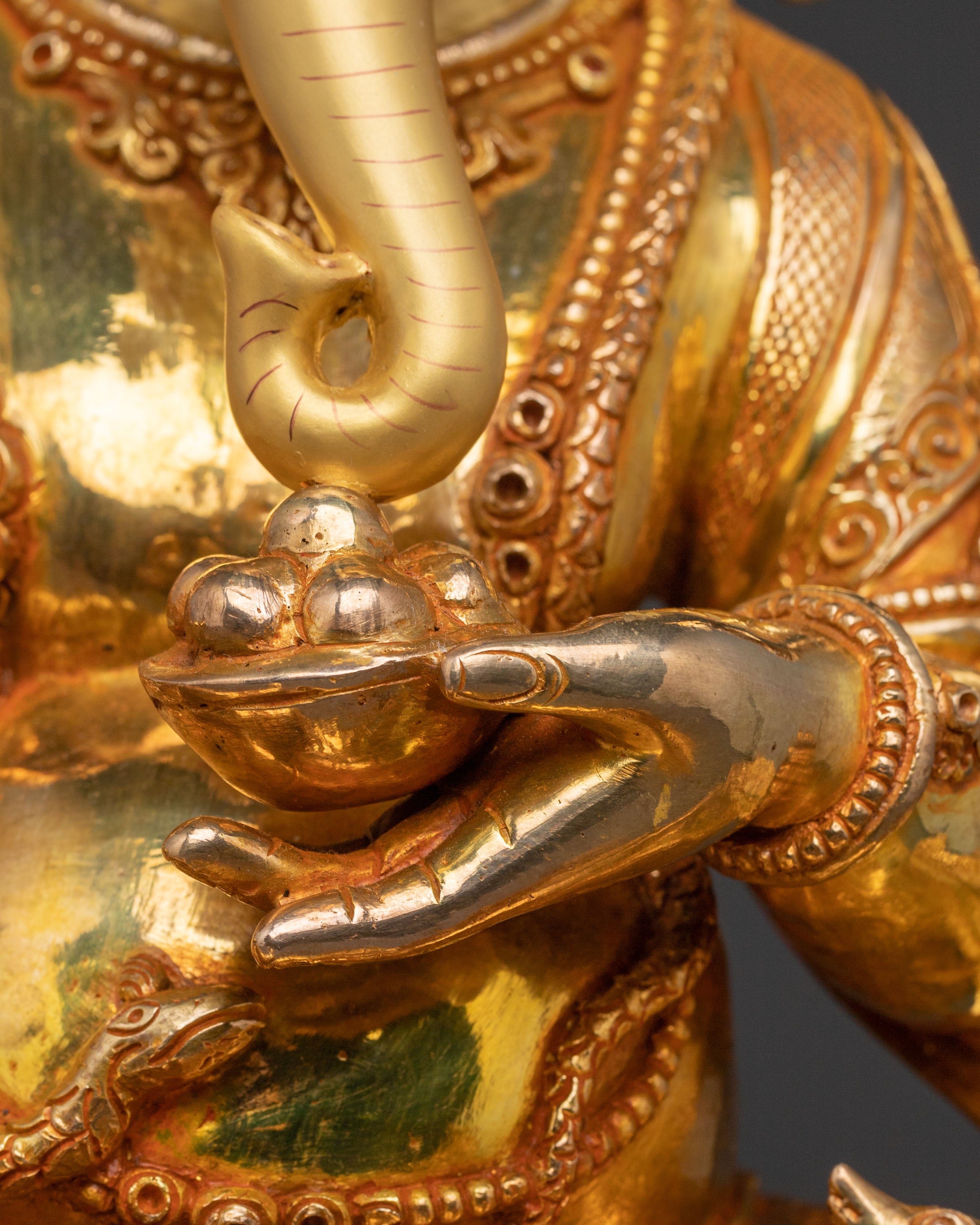 God Ganesh Traditional Golden Statue For