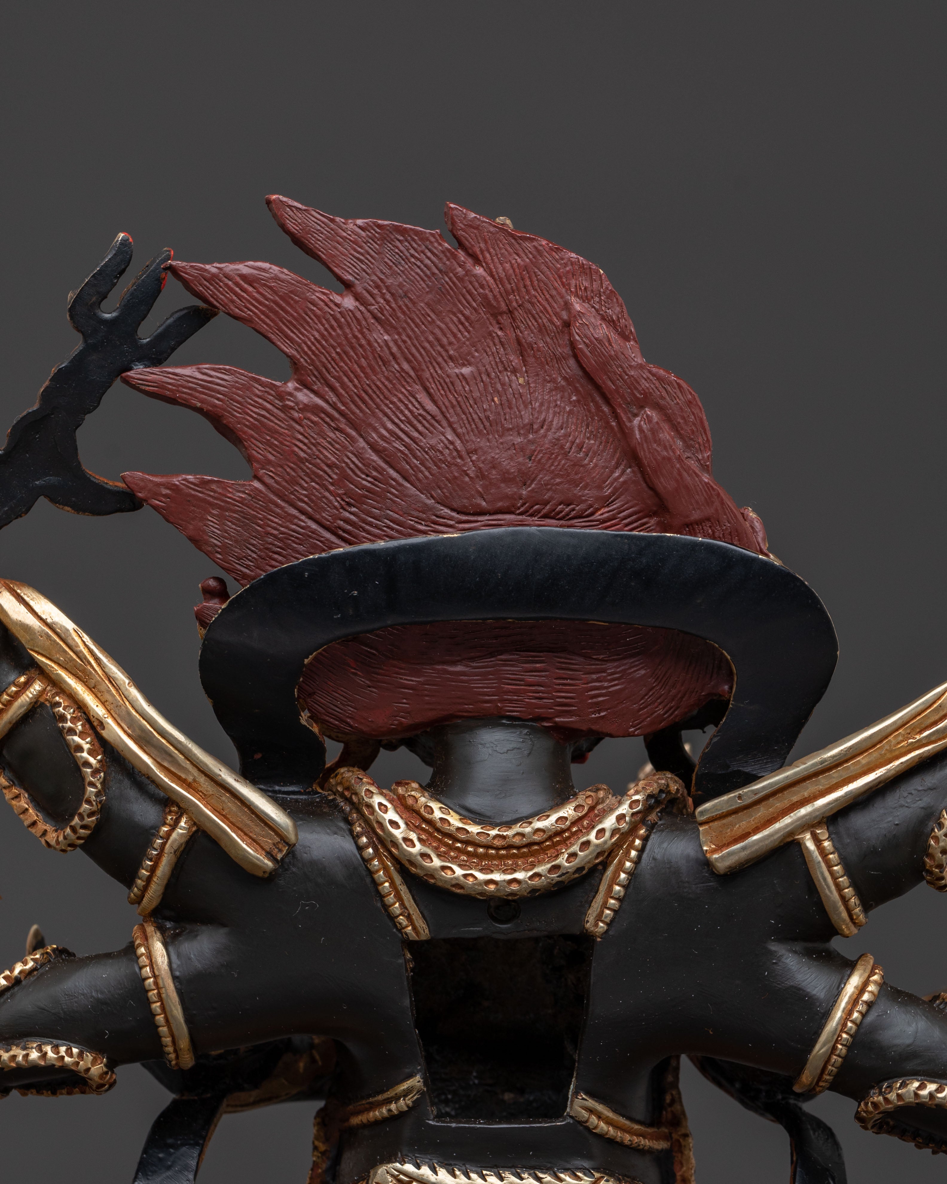 Six Armed Mahakala Wrathful Deity Statue | Divine Icon