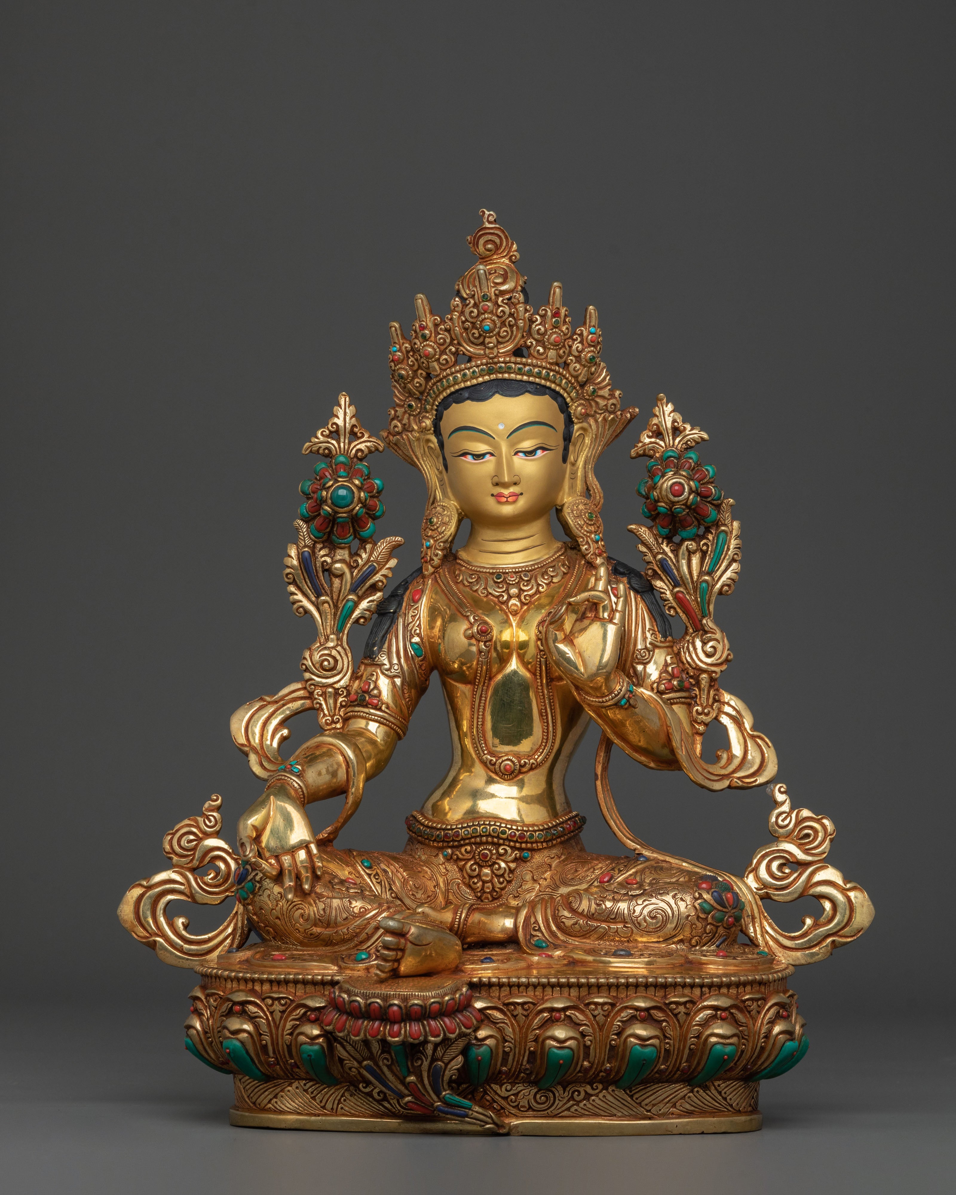 Green Tara Figurine