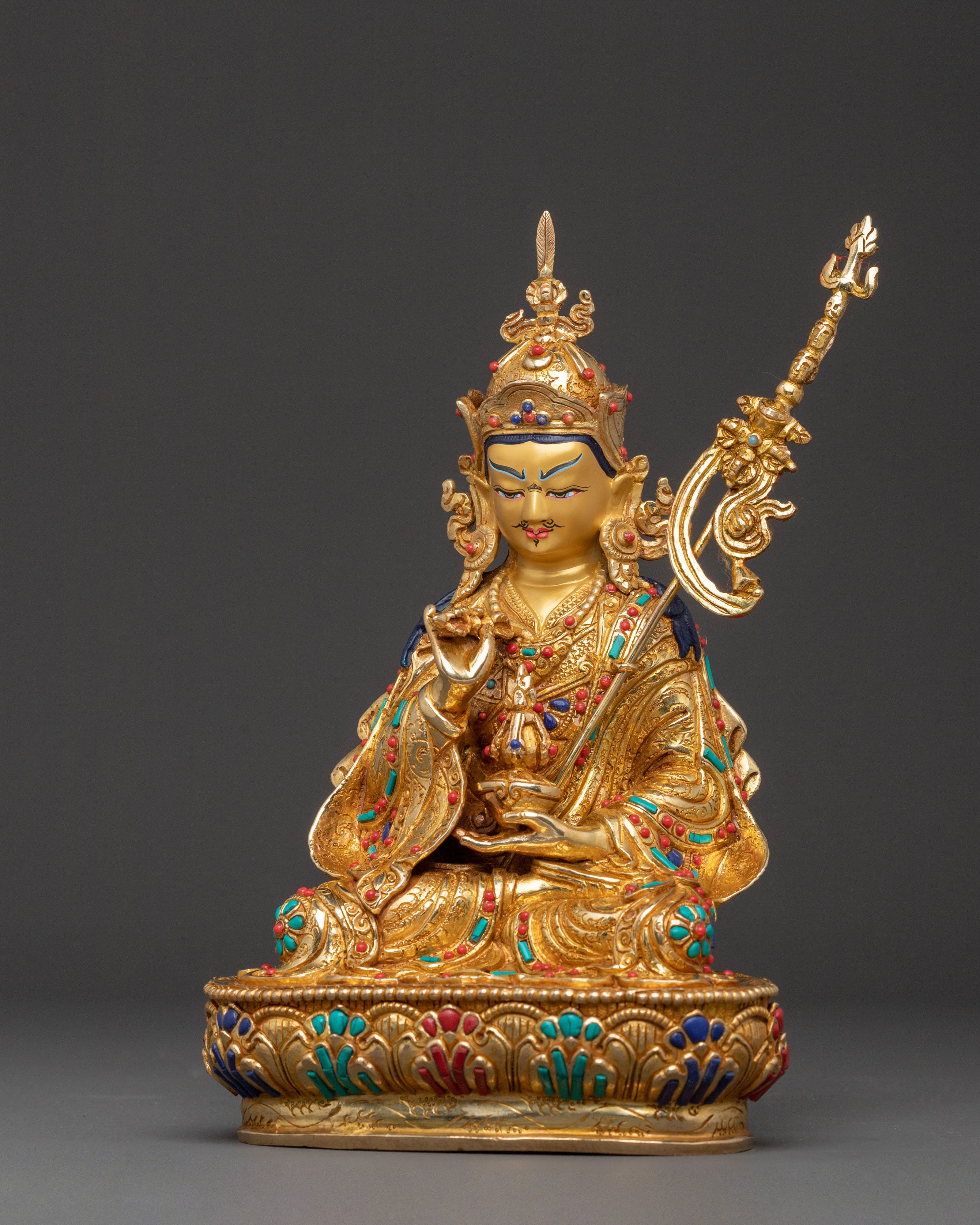 Enchanting Tibetan Statue of Guru Tsokye Dorje