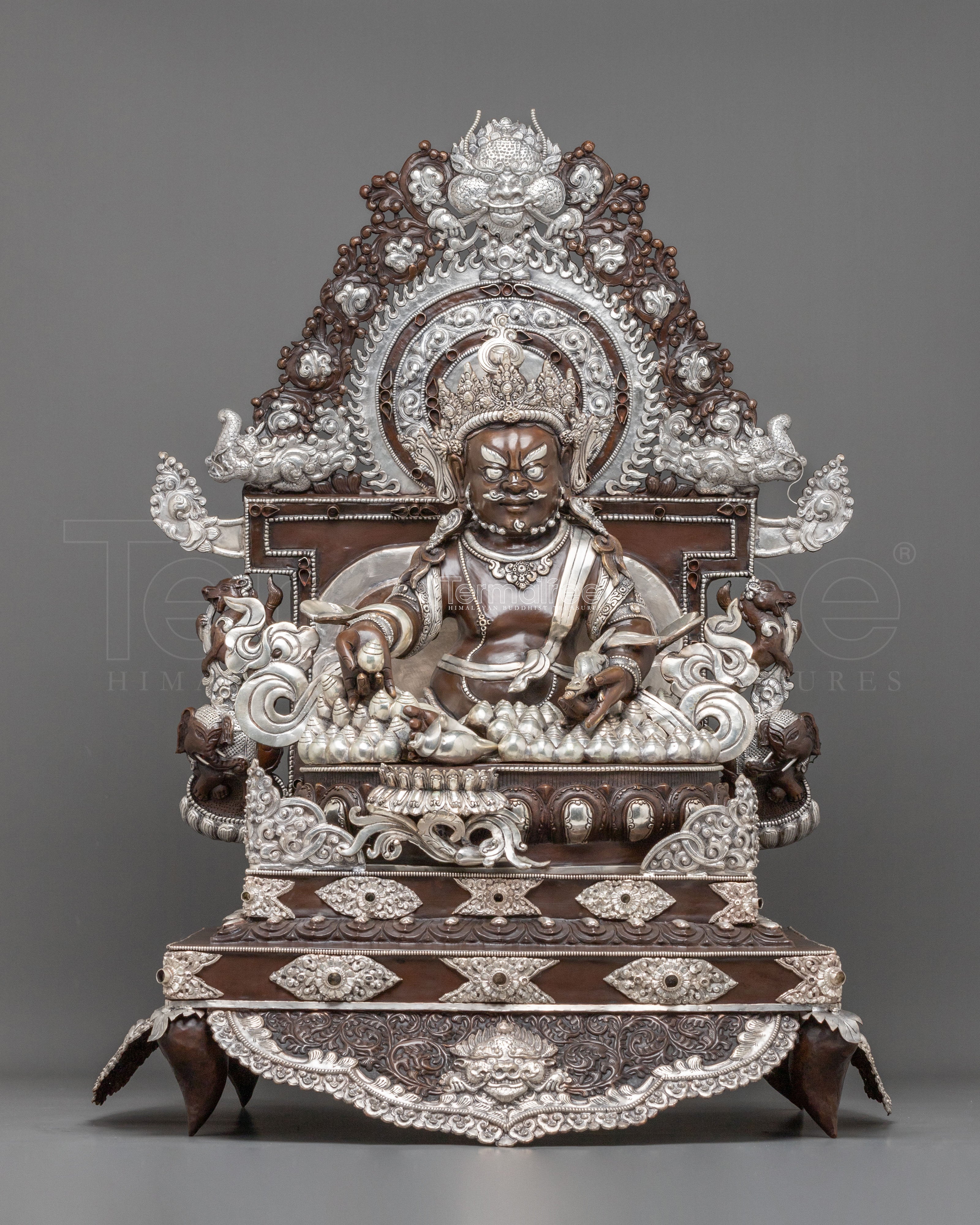Dzambhala Statue on Throne
