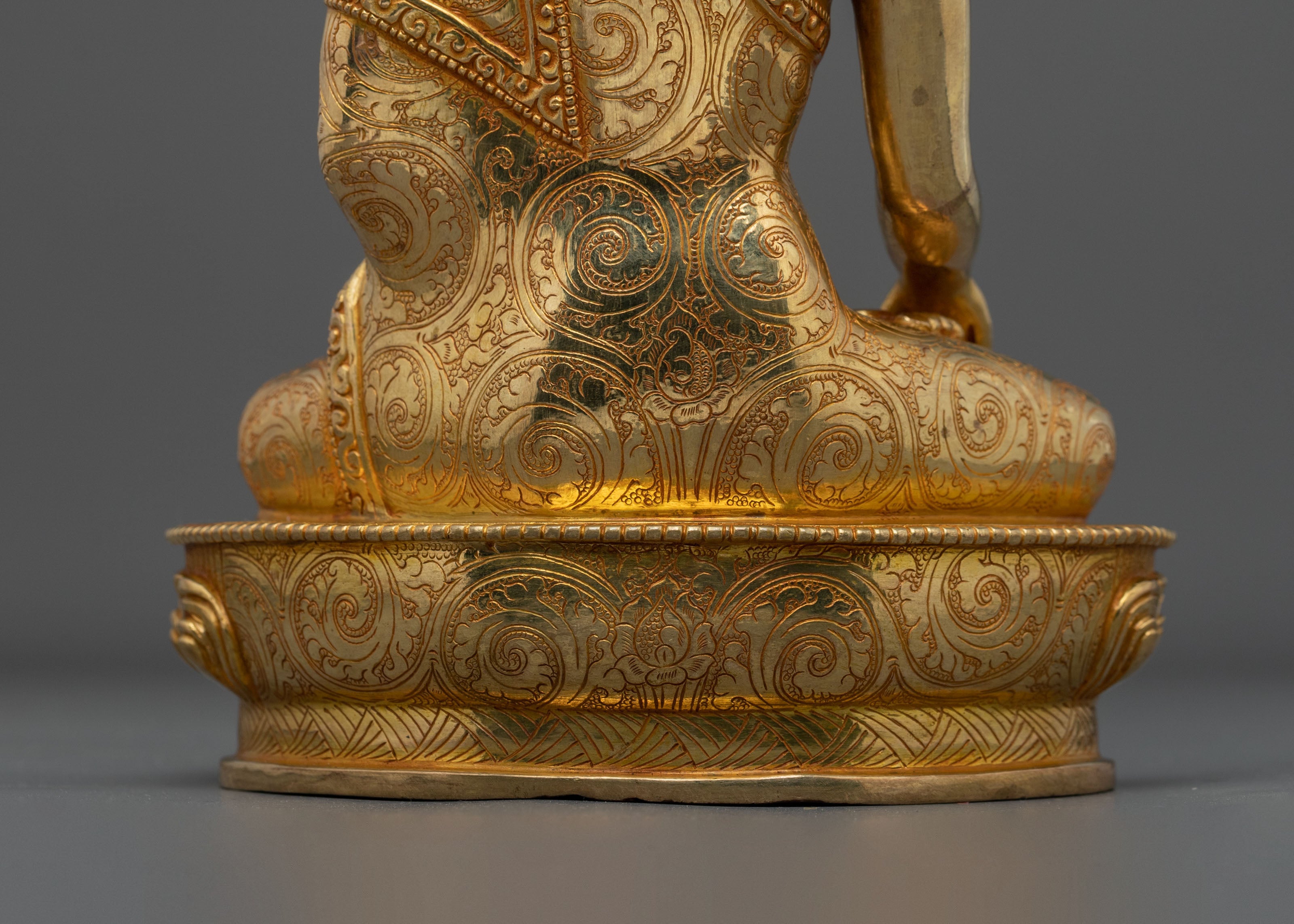 Hand Carved Mitrugpa Sculpture | Serene Divinity in Copper