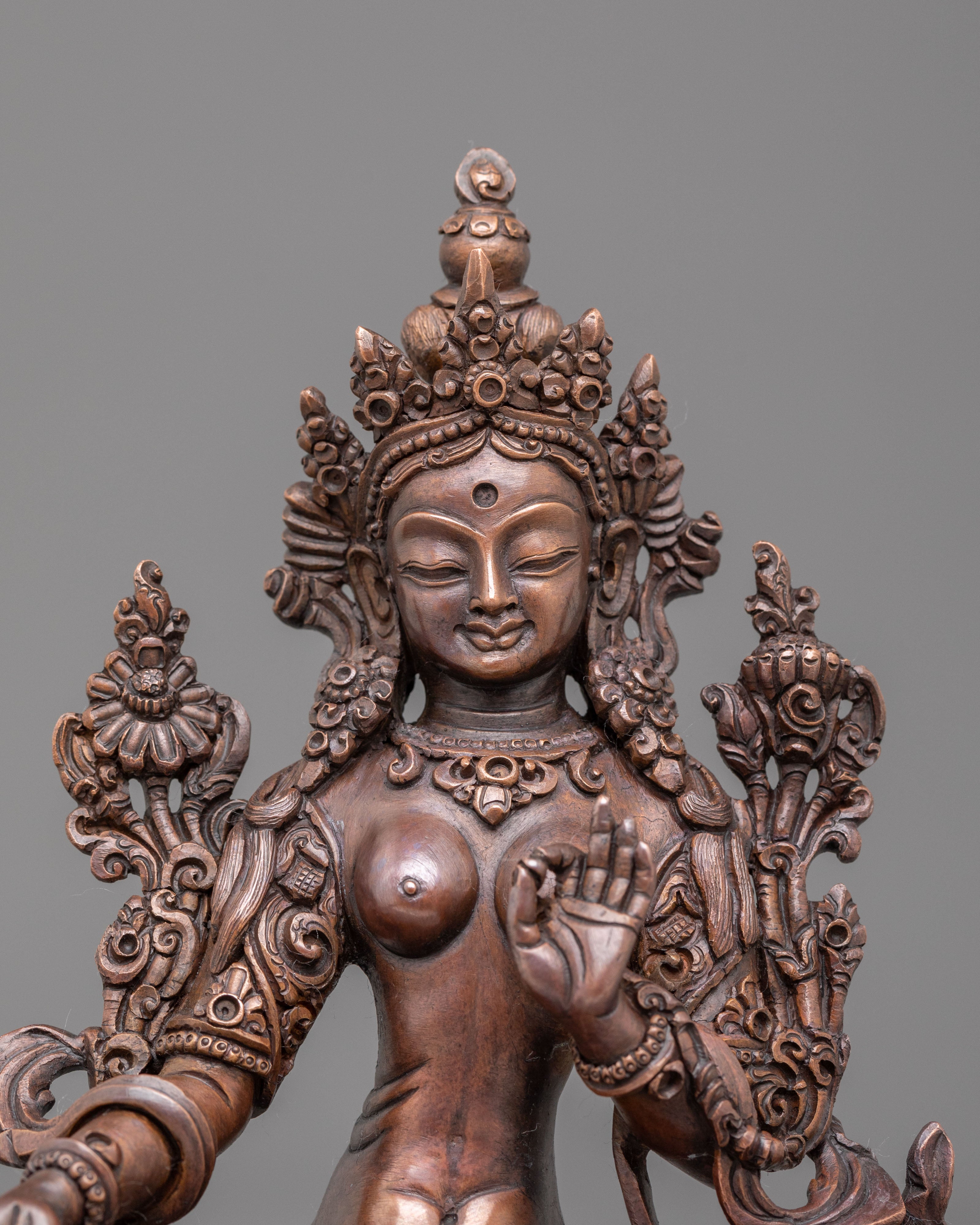 Green Tara Statue | Tibetan Buddhist Goddess Sculpture