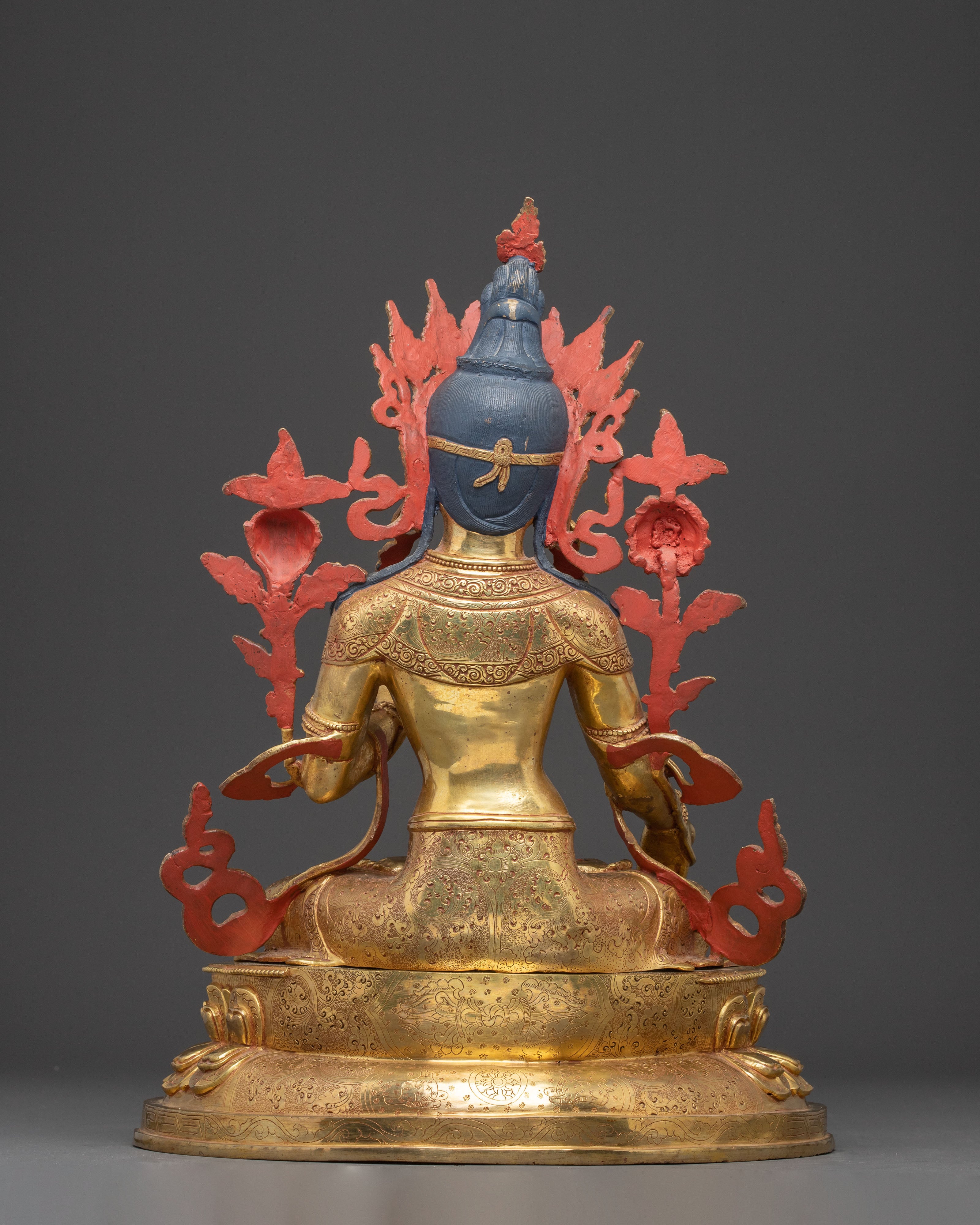 White Tara Golden Handmade Statue | Compassion and Longevity Goddess