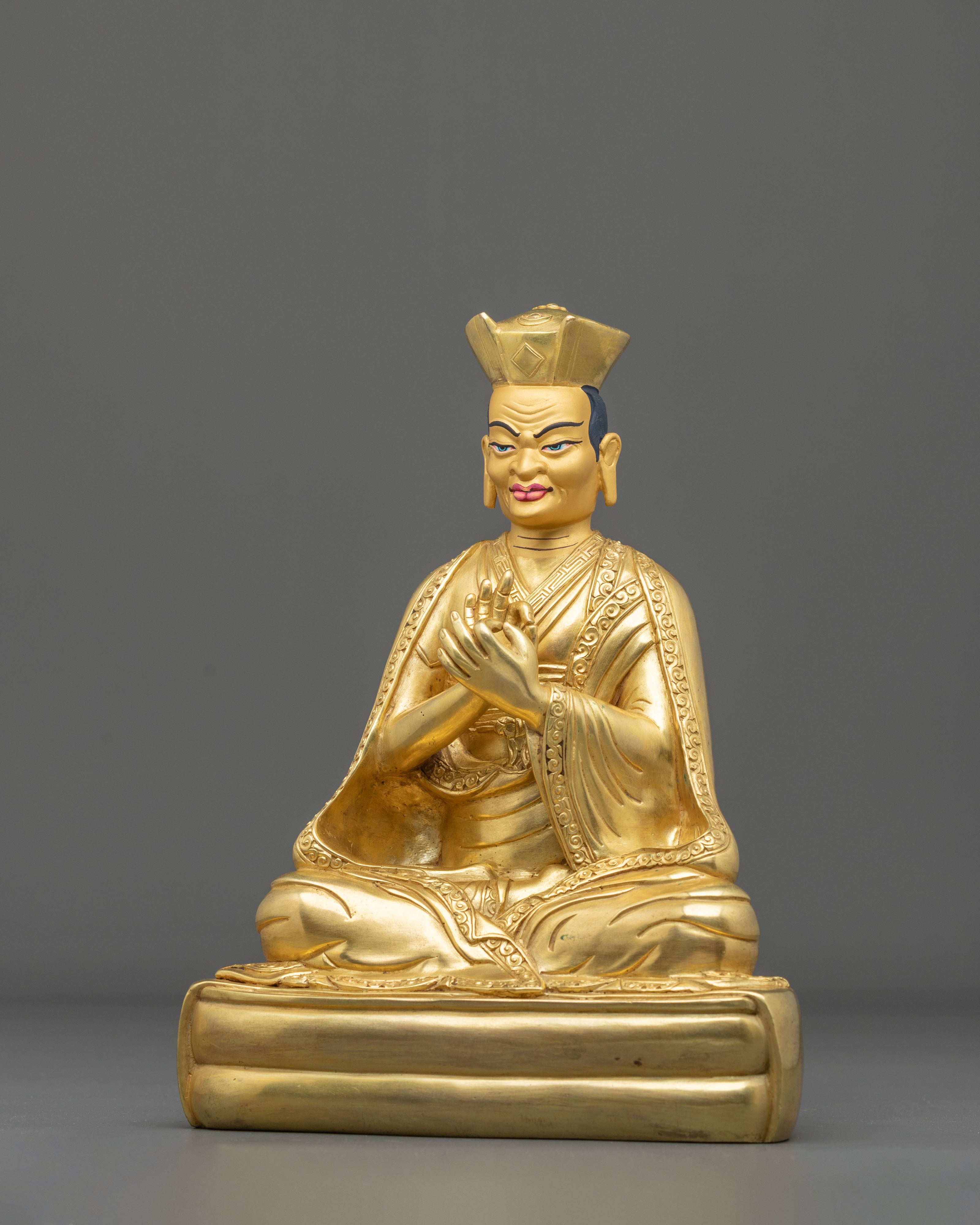 Karmapa Kagyu Tradition Statue | 24K Gold Gilded