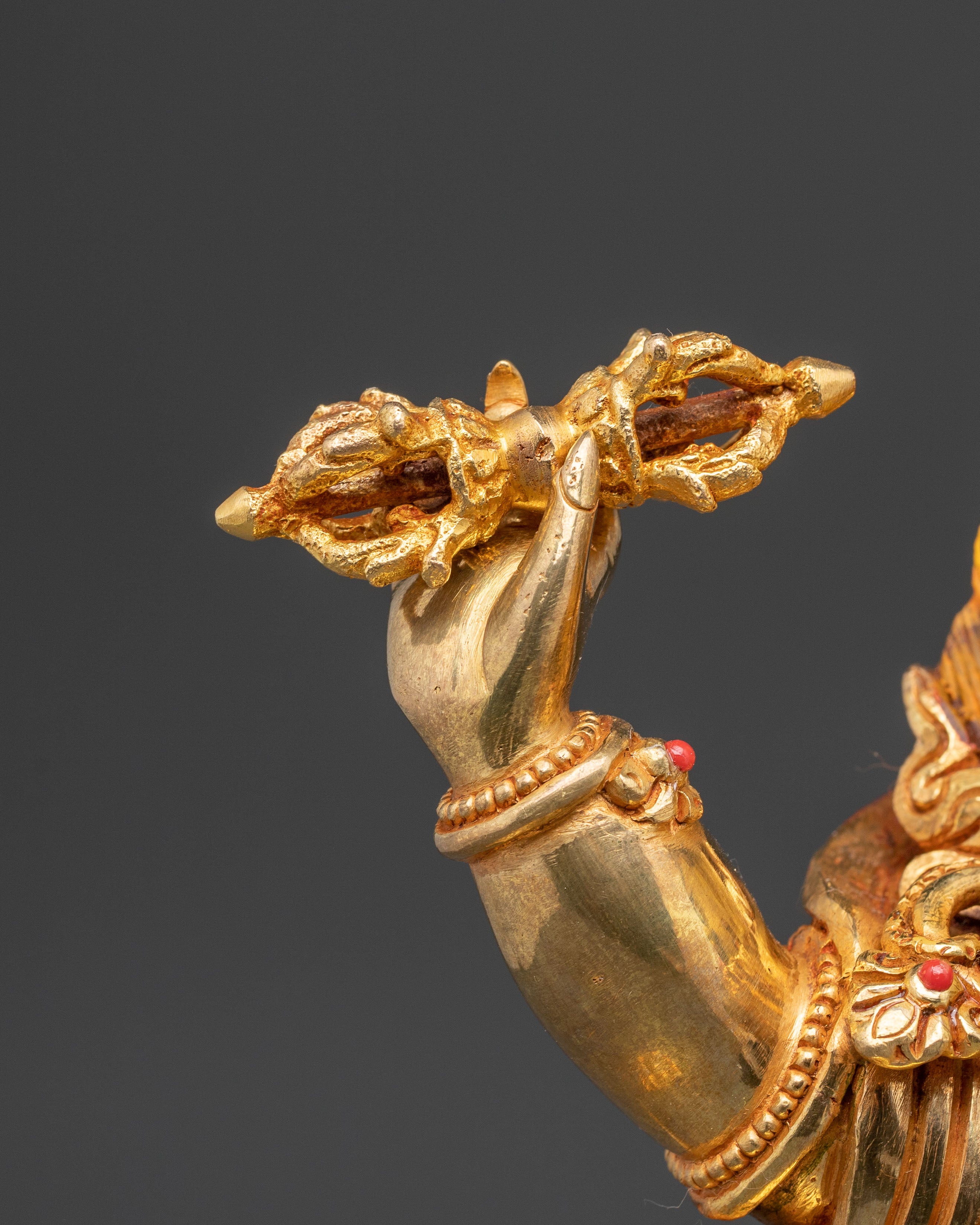 Handcrafted Vajrapani Statue: Protector of Dharma